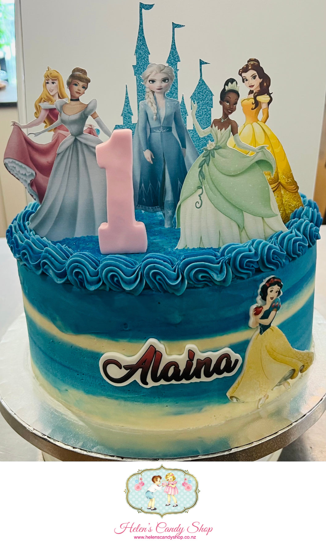 Princess, Barbie & Frozen Themed Celebration Cake