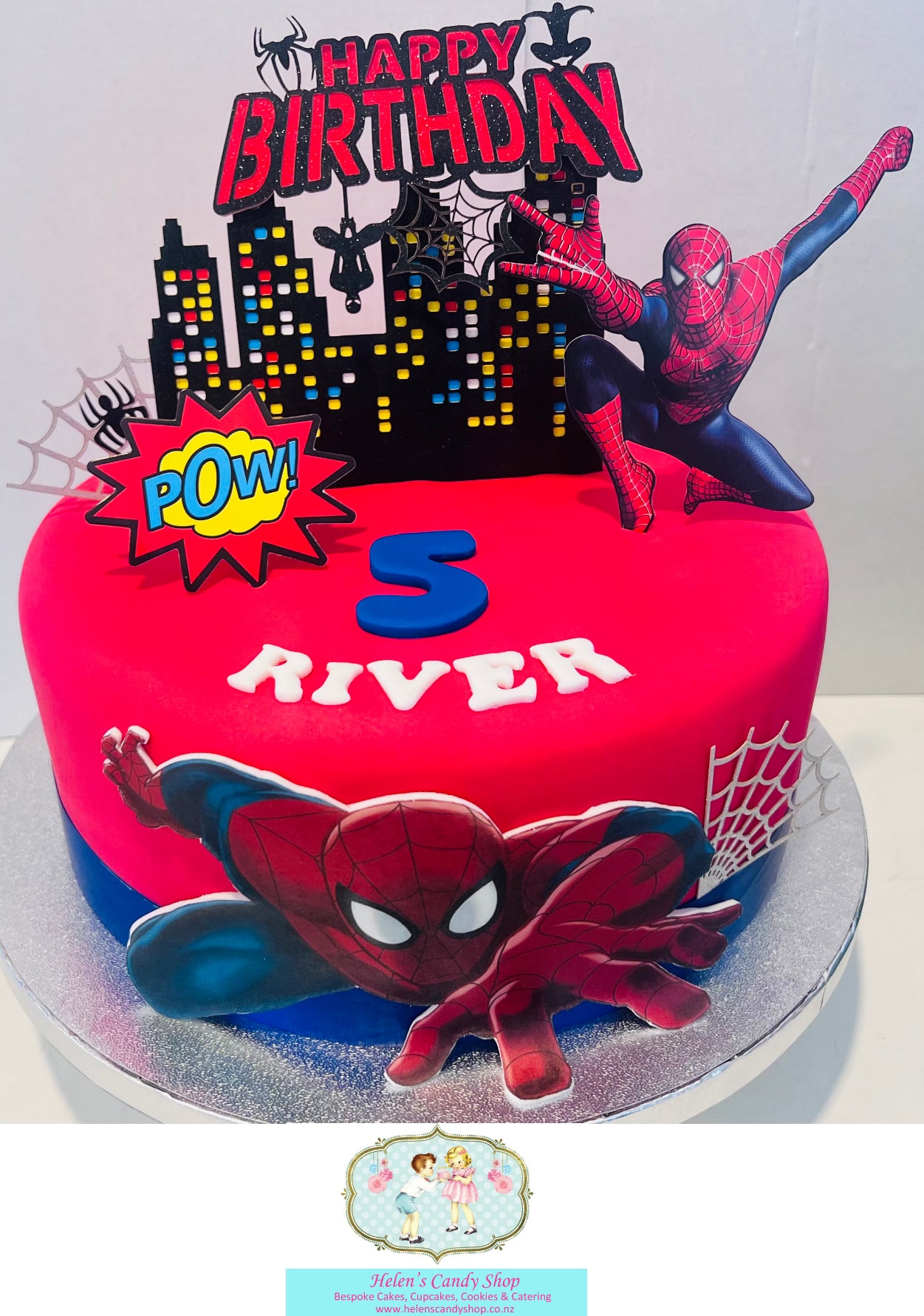 Spider-Man Themed Celebration Cake