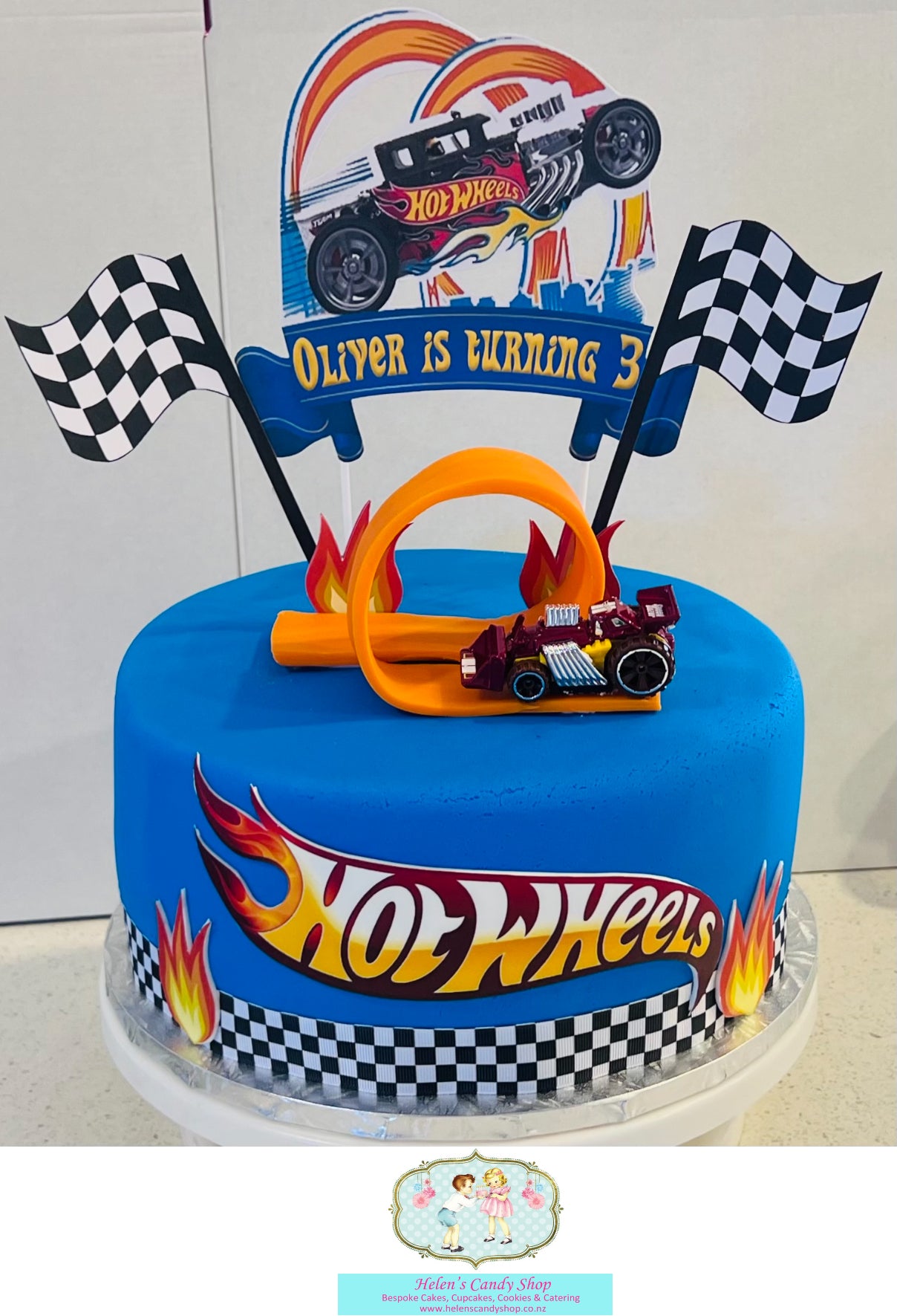 Cars, Planes, Construction & Train Themed Celebration Cake