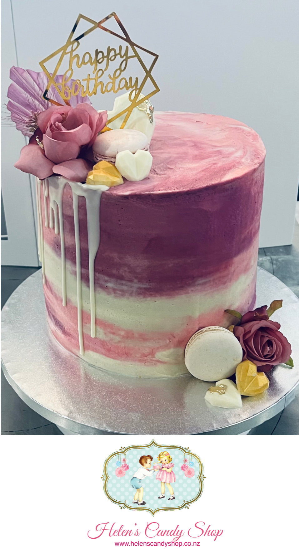 Polynesian Themed Celebration Cake