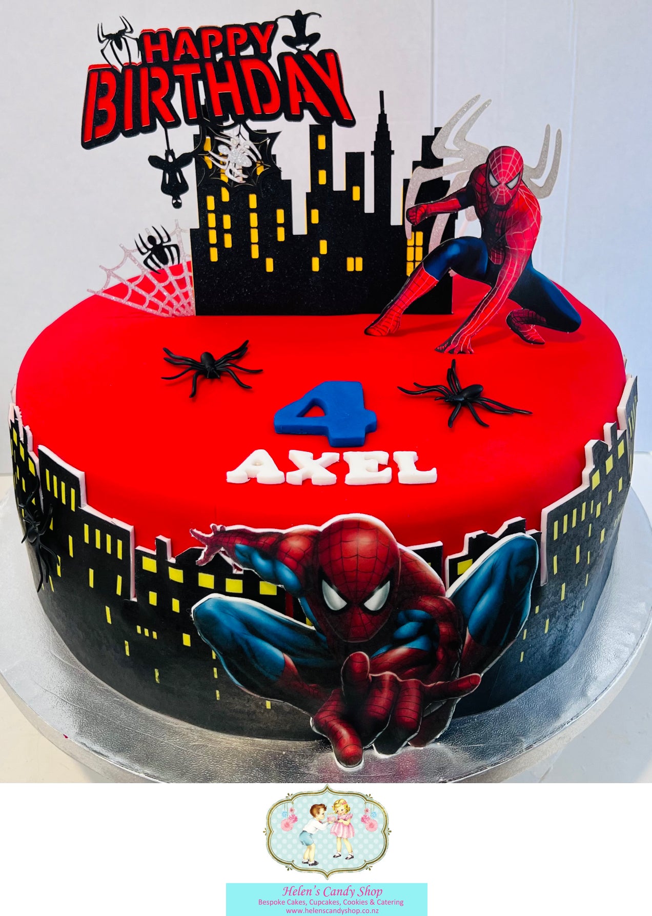 Spider-Man Themed Celebration Cake