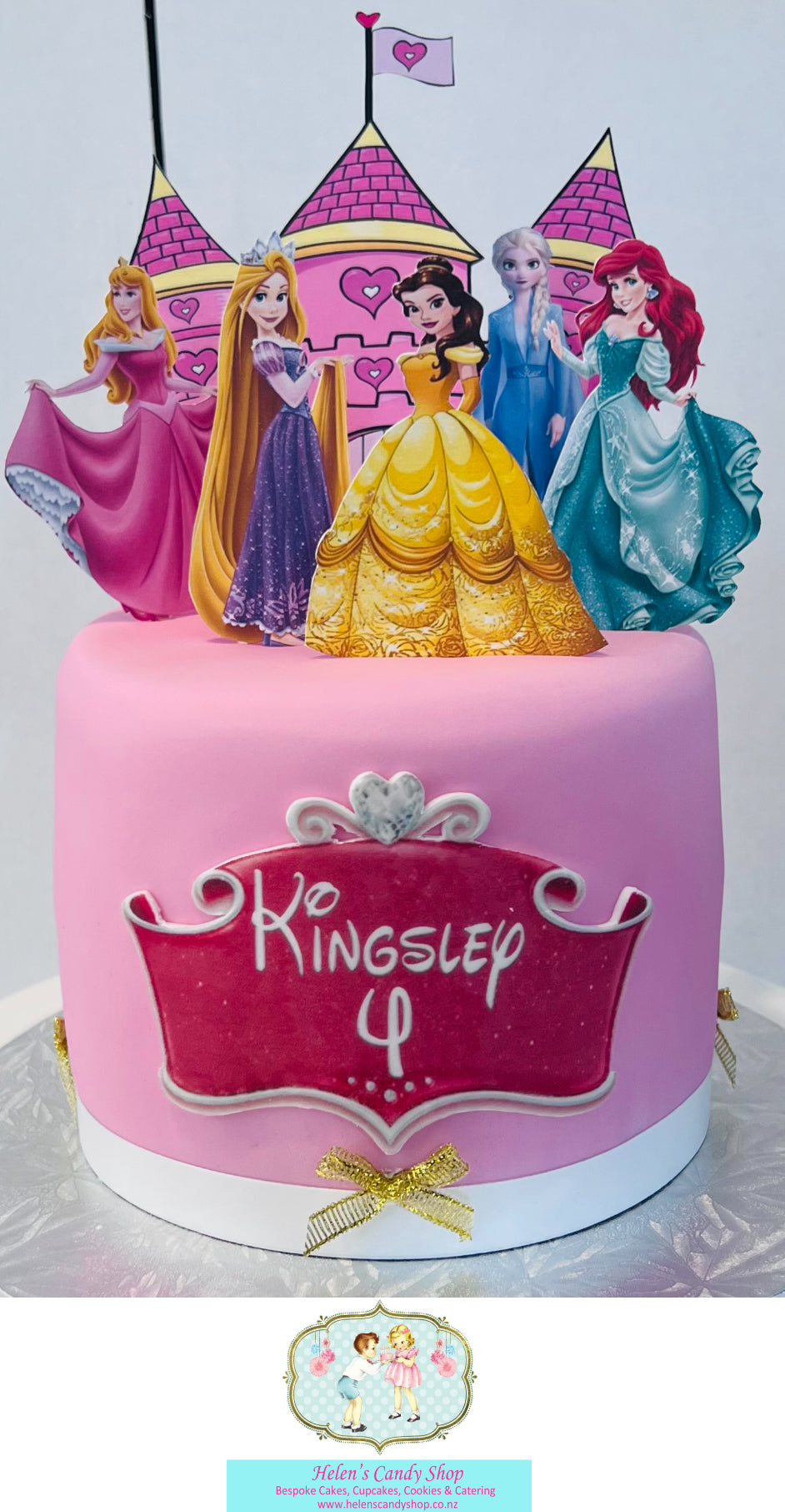 Princess, Barbie & Frozen Themed Celebration Cake
