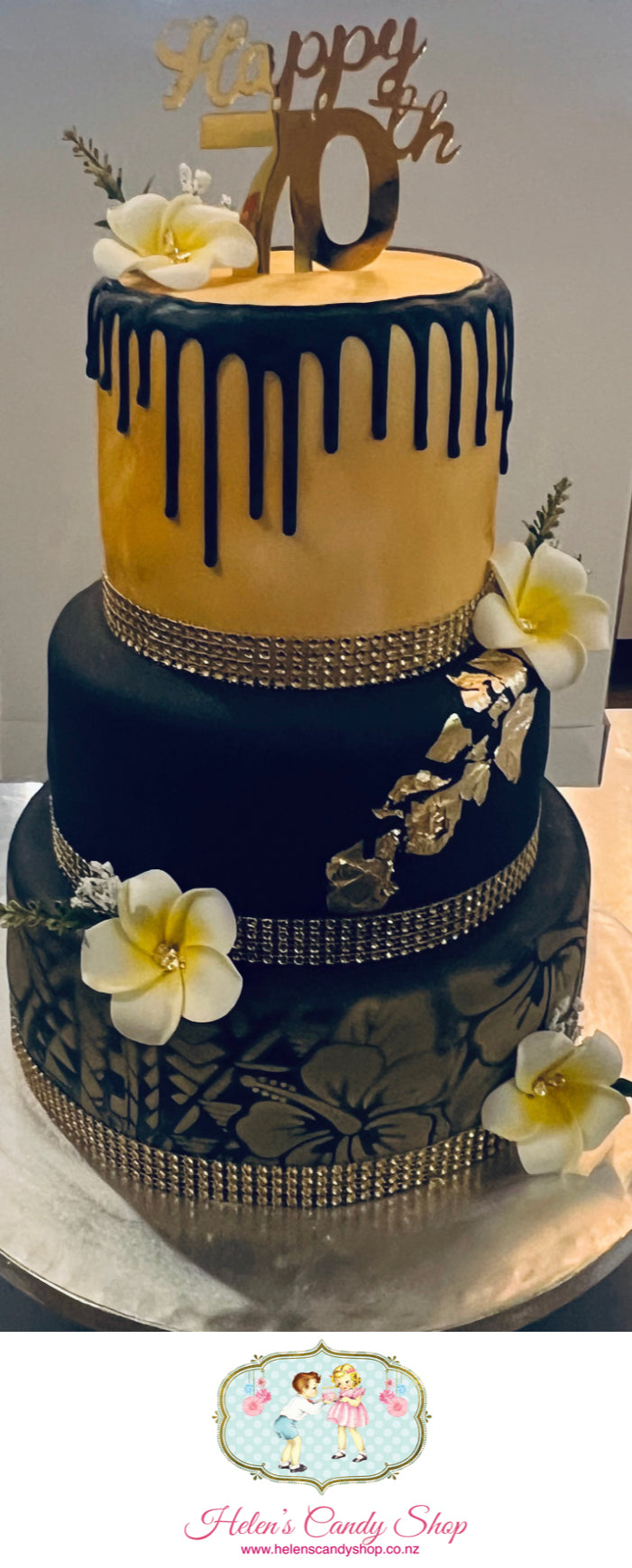 Polynesian Themed Celebration Cake