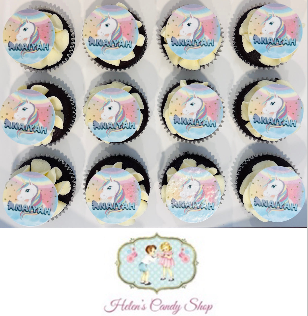 Customised Cupcakes with Edible Images