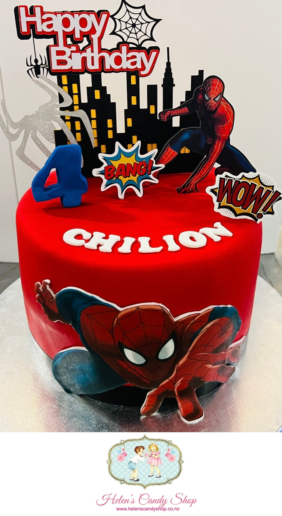 Spider-Man Themed Celebration Cake
