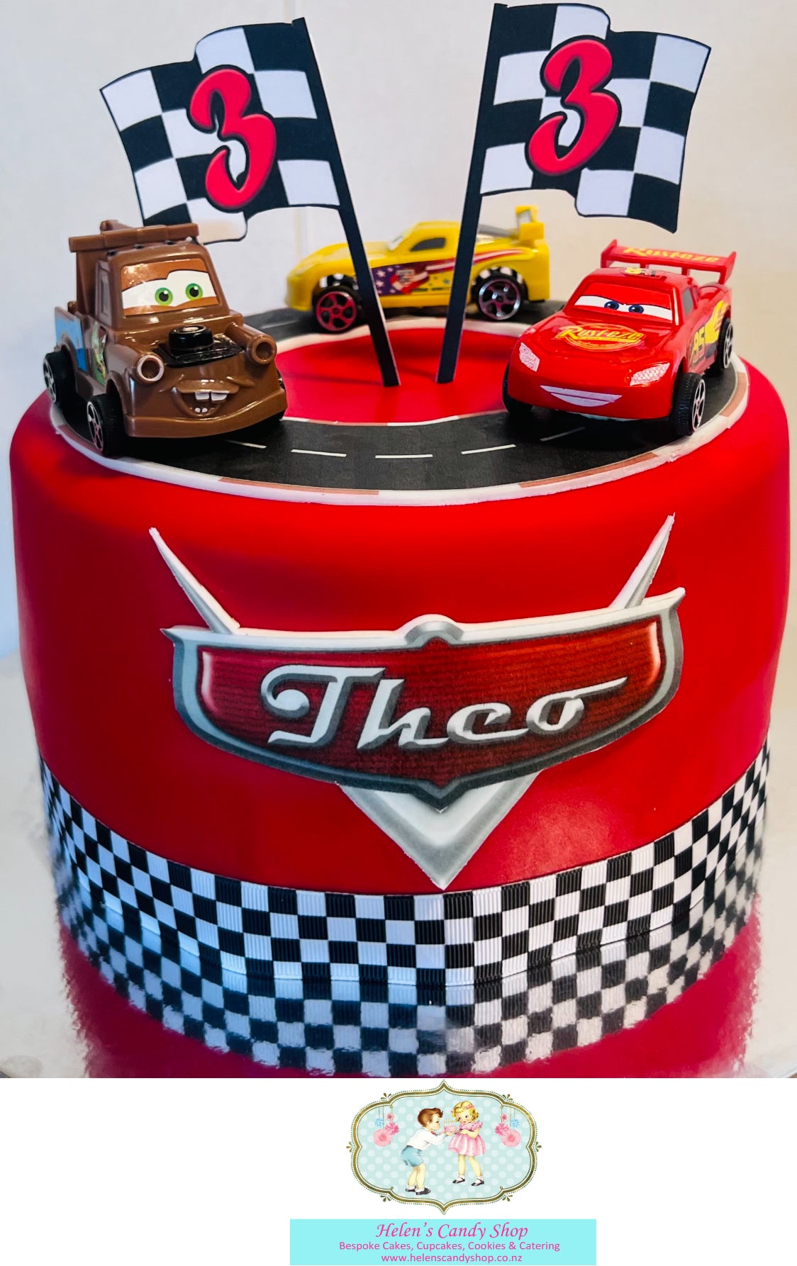 Cars, Planes, Construction & Train Themed Celebration Cake