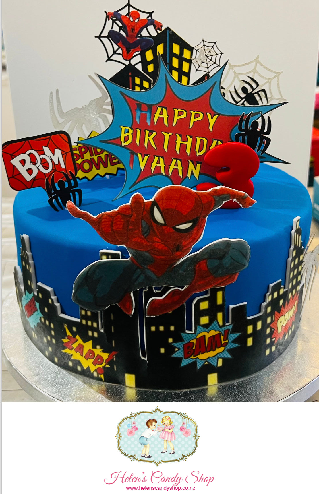 Spider-Man Themed Celebration Cake