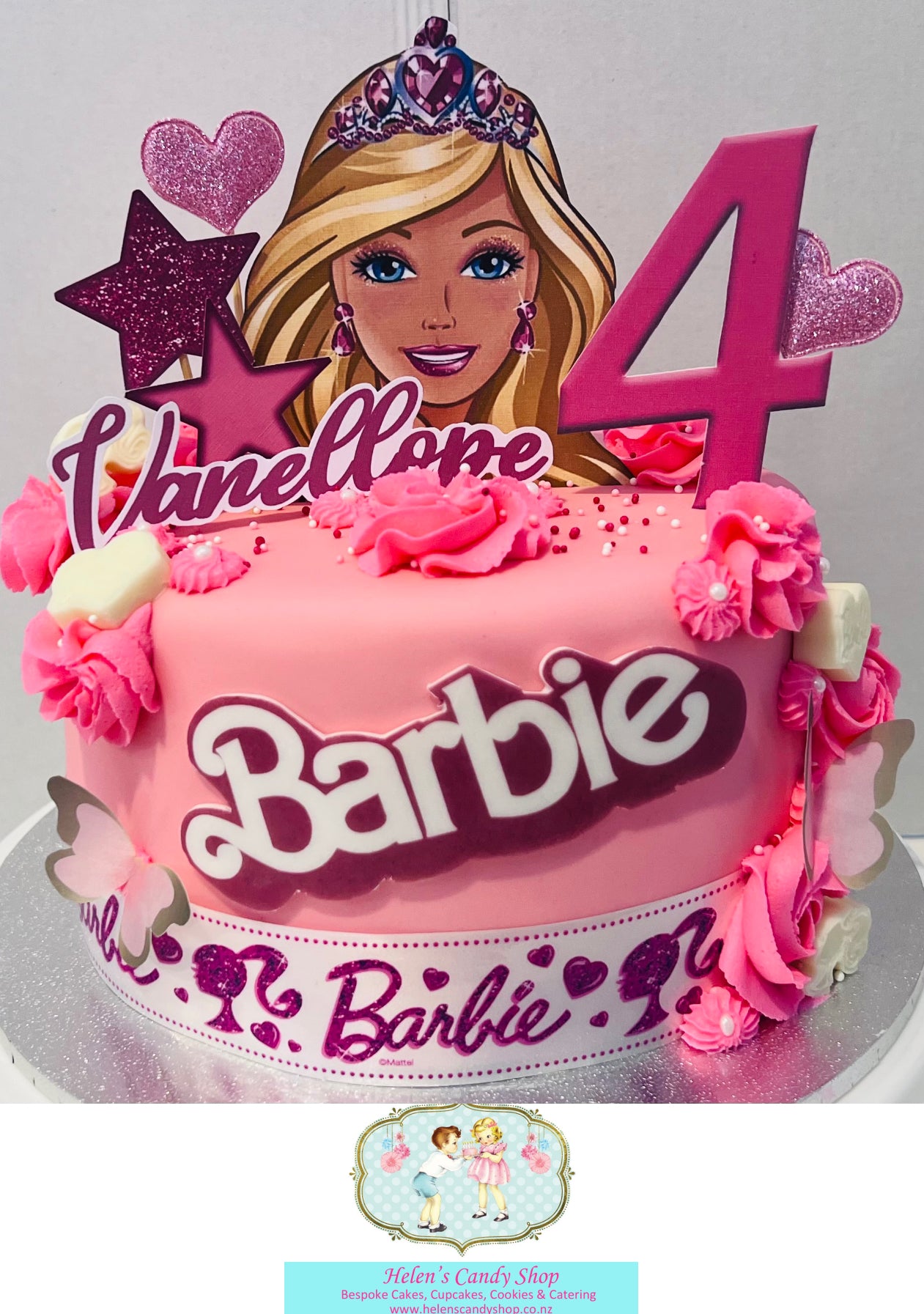 Princess, Barbie & Frozen Themed Celebration Cake