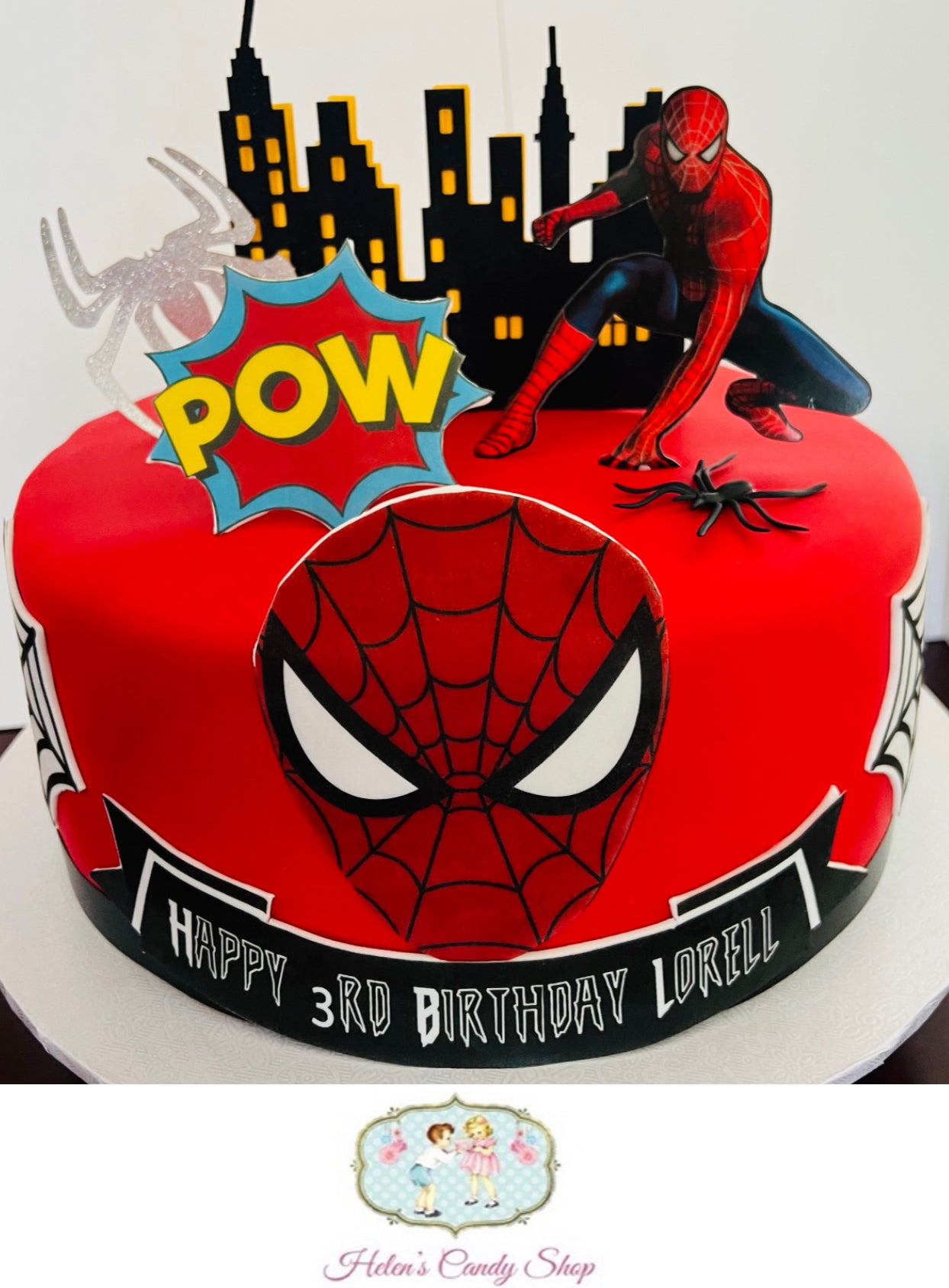 Spider-Man Themed Celebration Cake