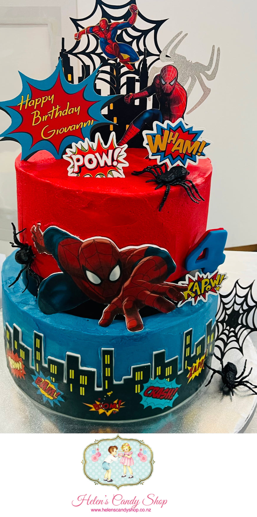 Spider-Man Themed Celebration Cake