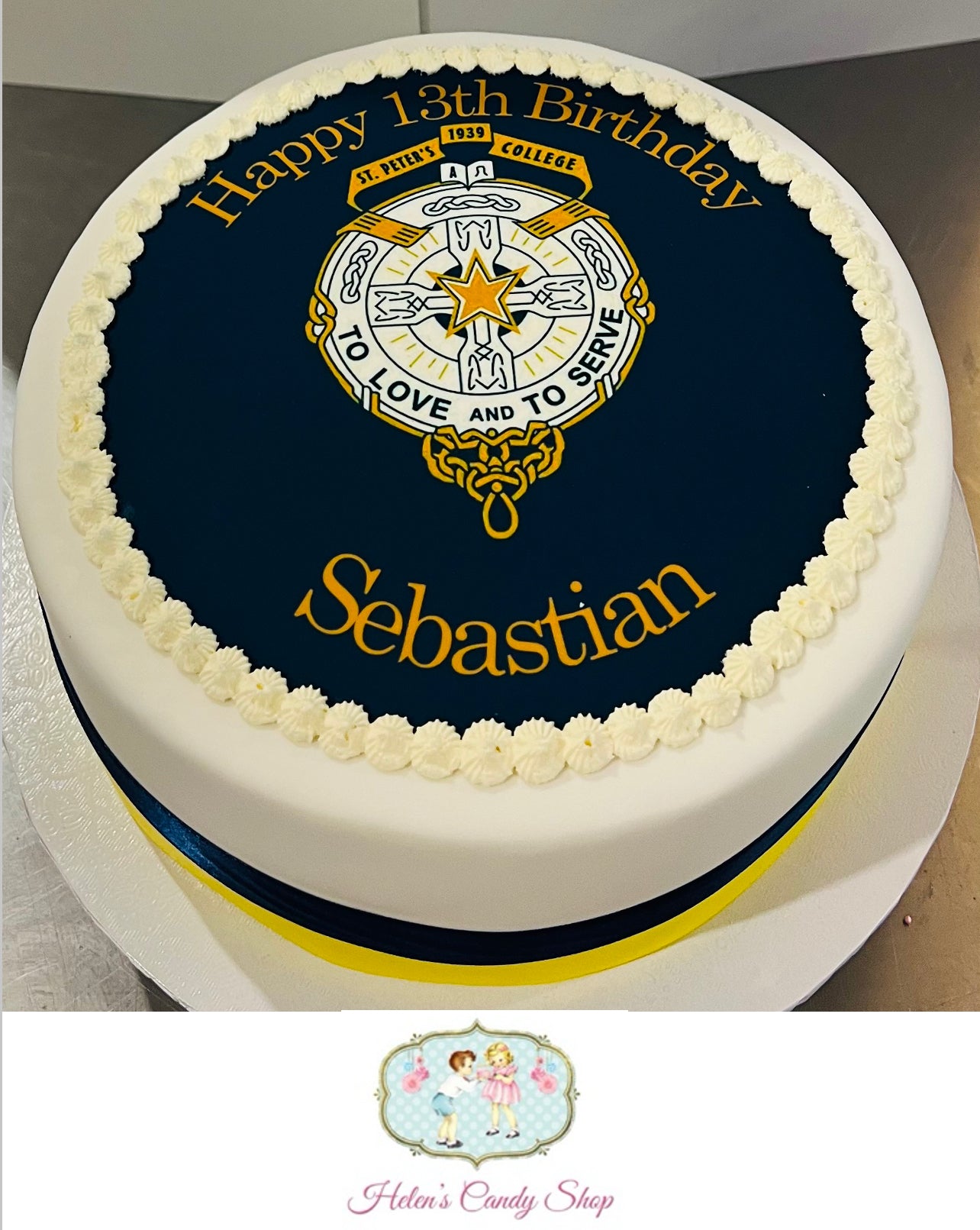 Polynesian Themed Celebration Cake