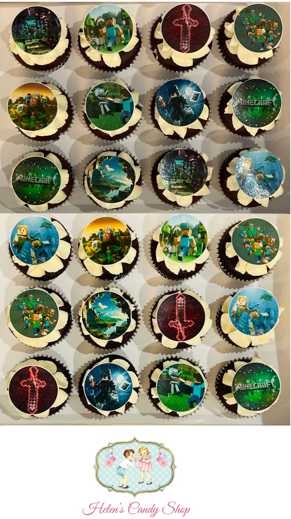 Customised Cupcakes with Edible Images