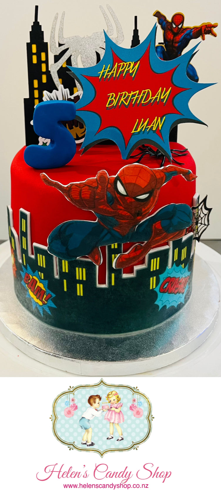 Spider-Man Themed Celebration Cake
