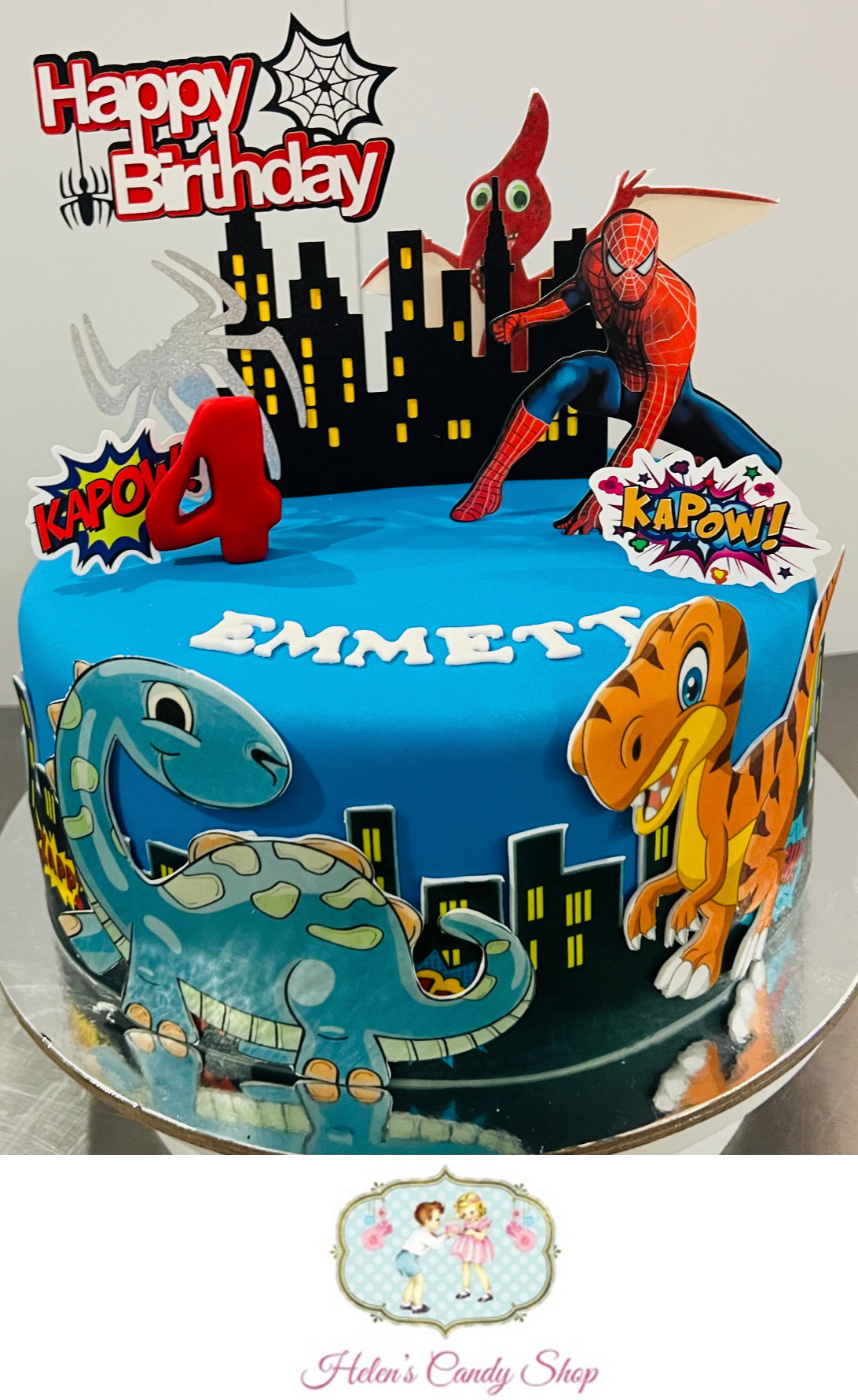 Spider-Man Themed Celebration Cake