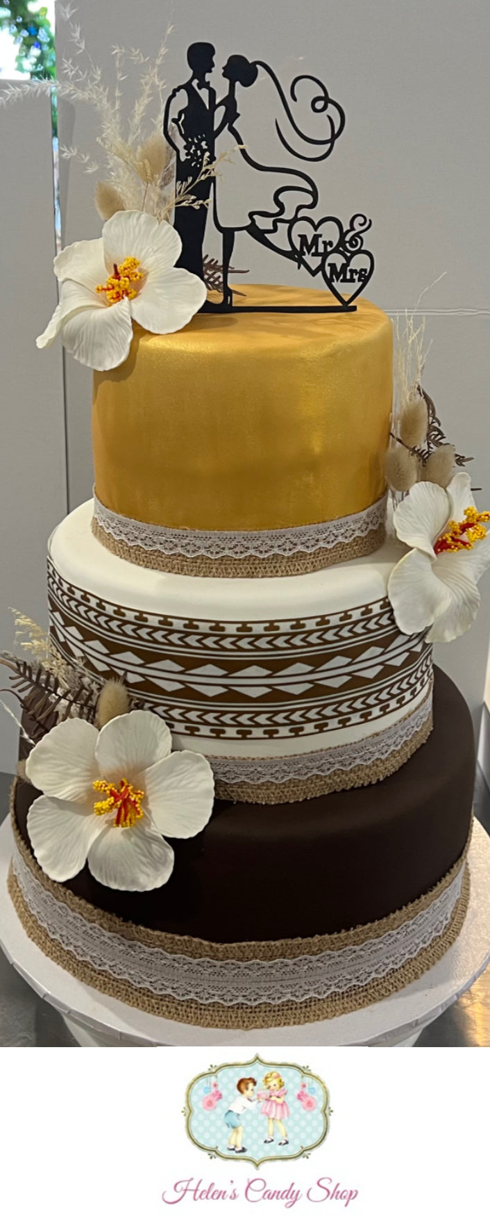 Polynesian Themed Celebration Cake