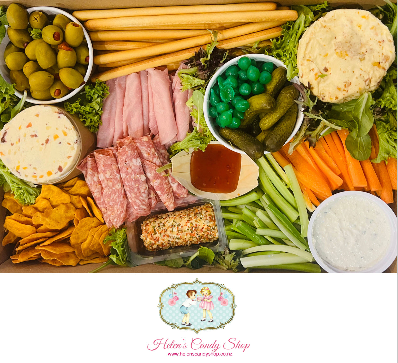 Charcuterie-style cheese Catering Platter