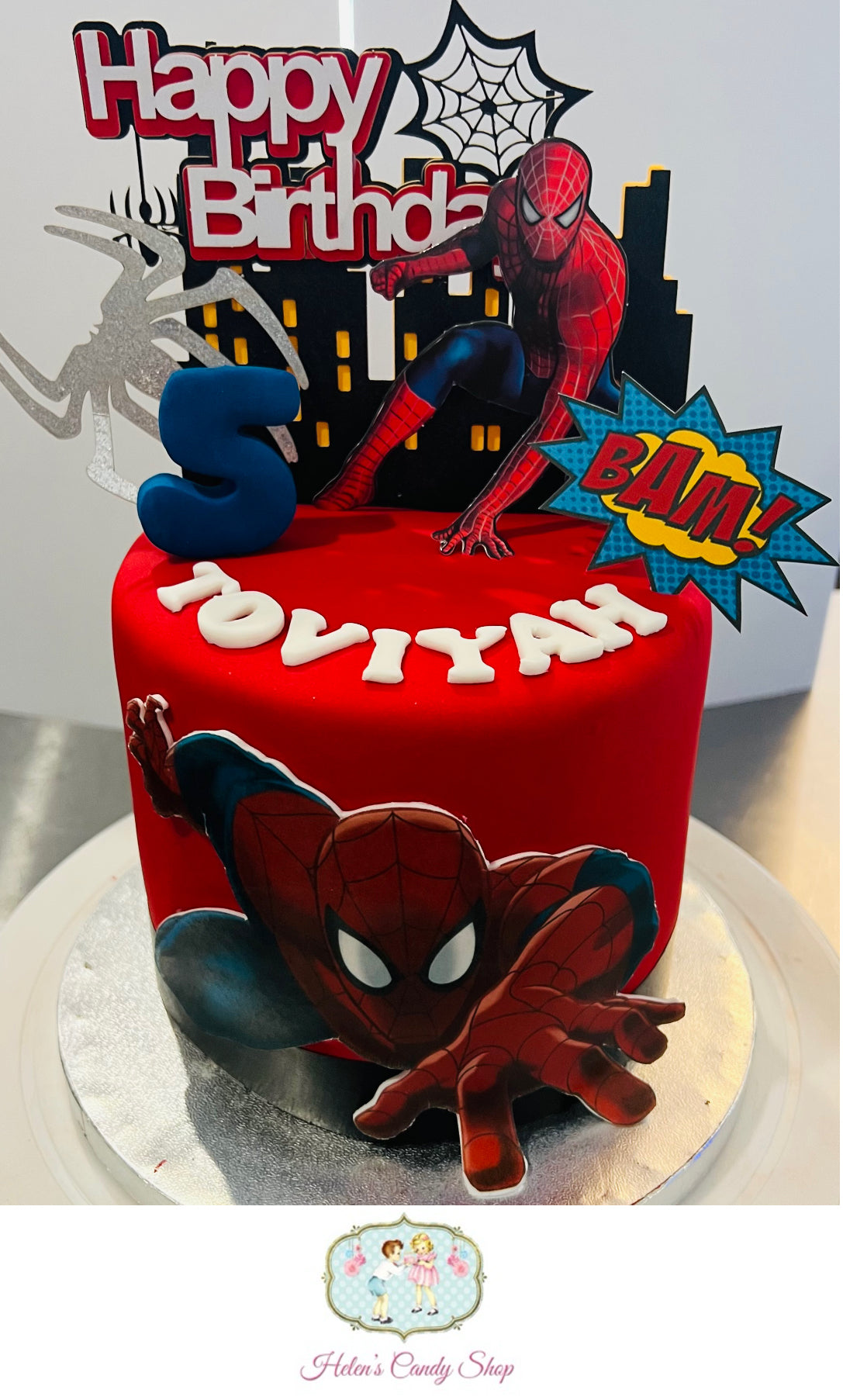 Spider-Man Themed Celebration Cake