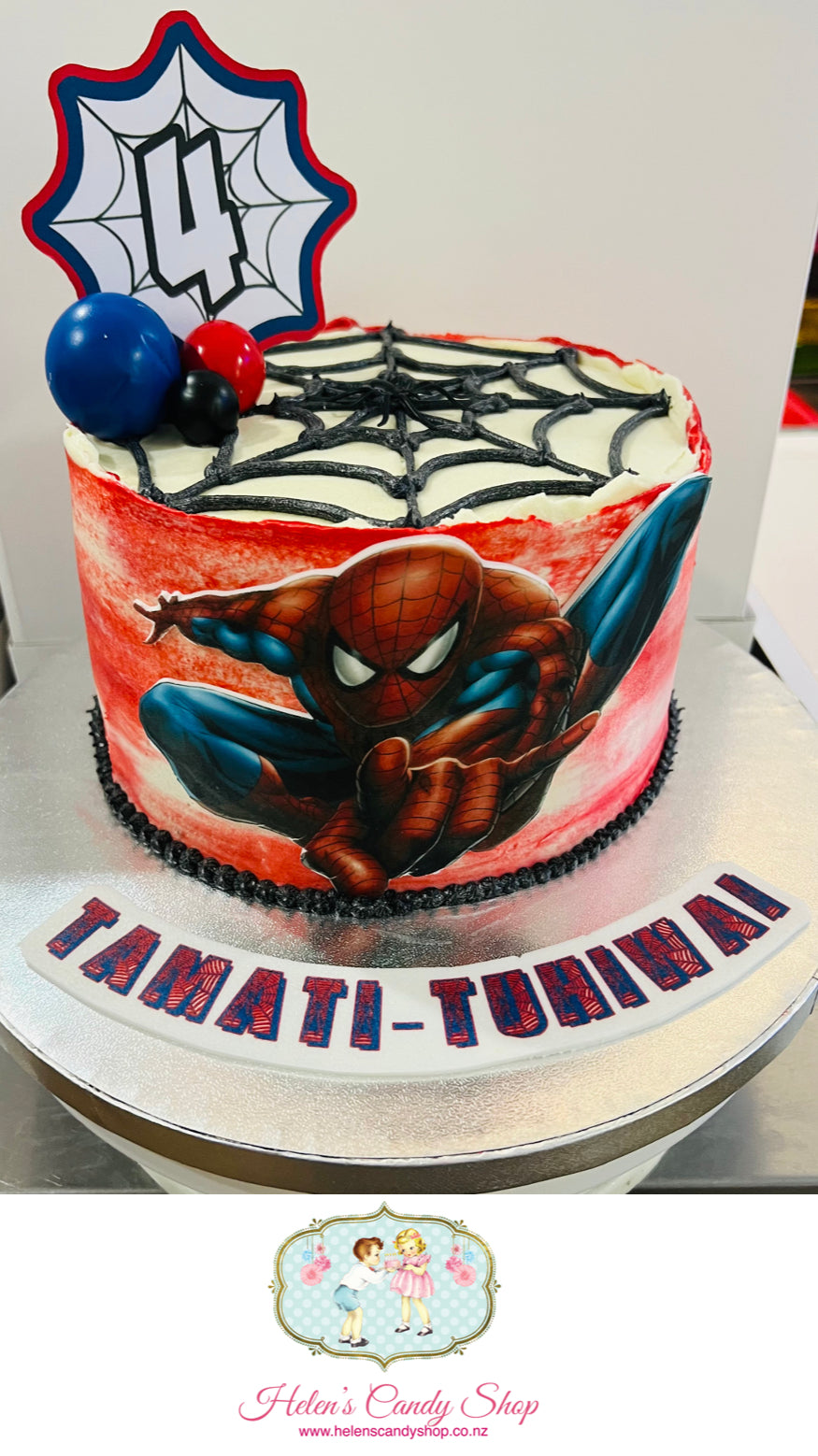 Spider-Man Themed Celebration Cake