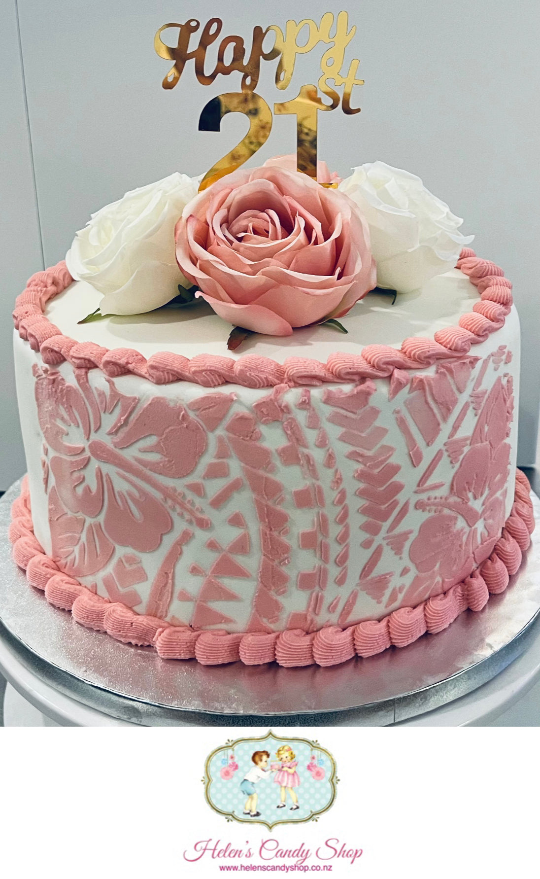 Polynesian Themed Celebration Cake