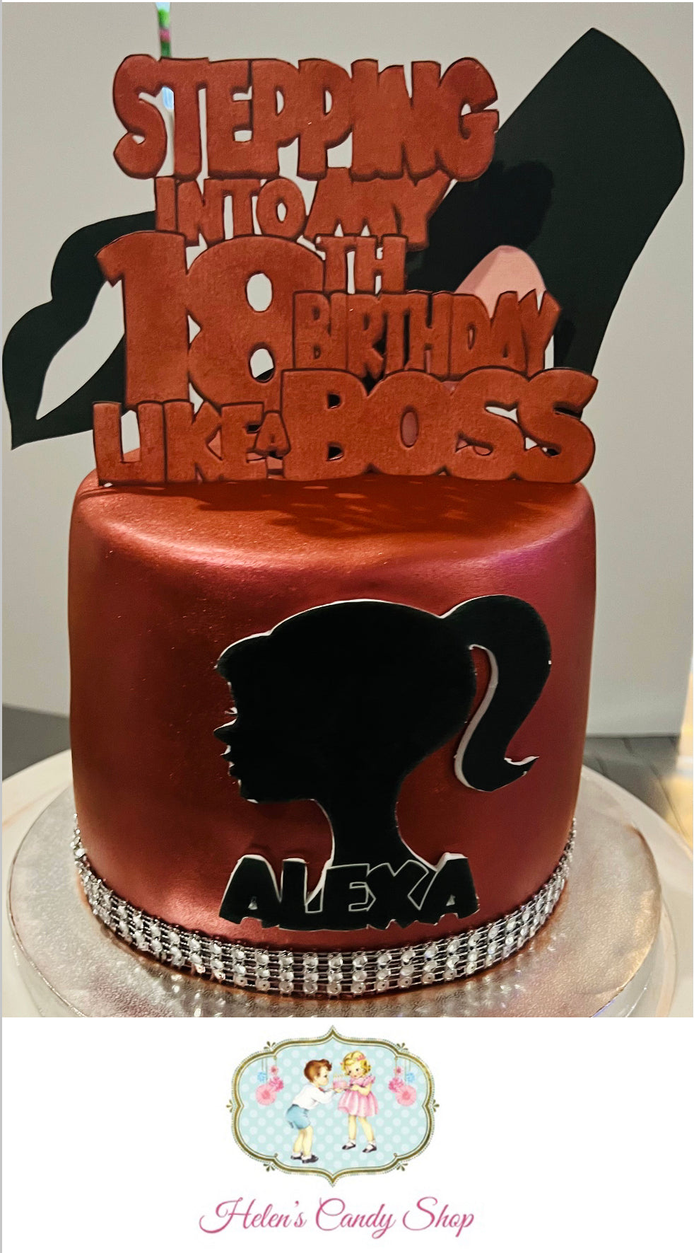 Make-up, Handbag, Crown & Book Celebration Cake
