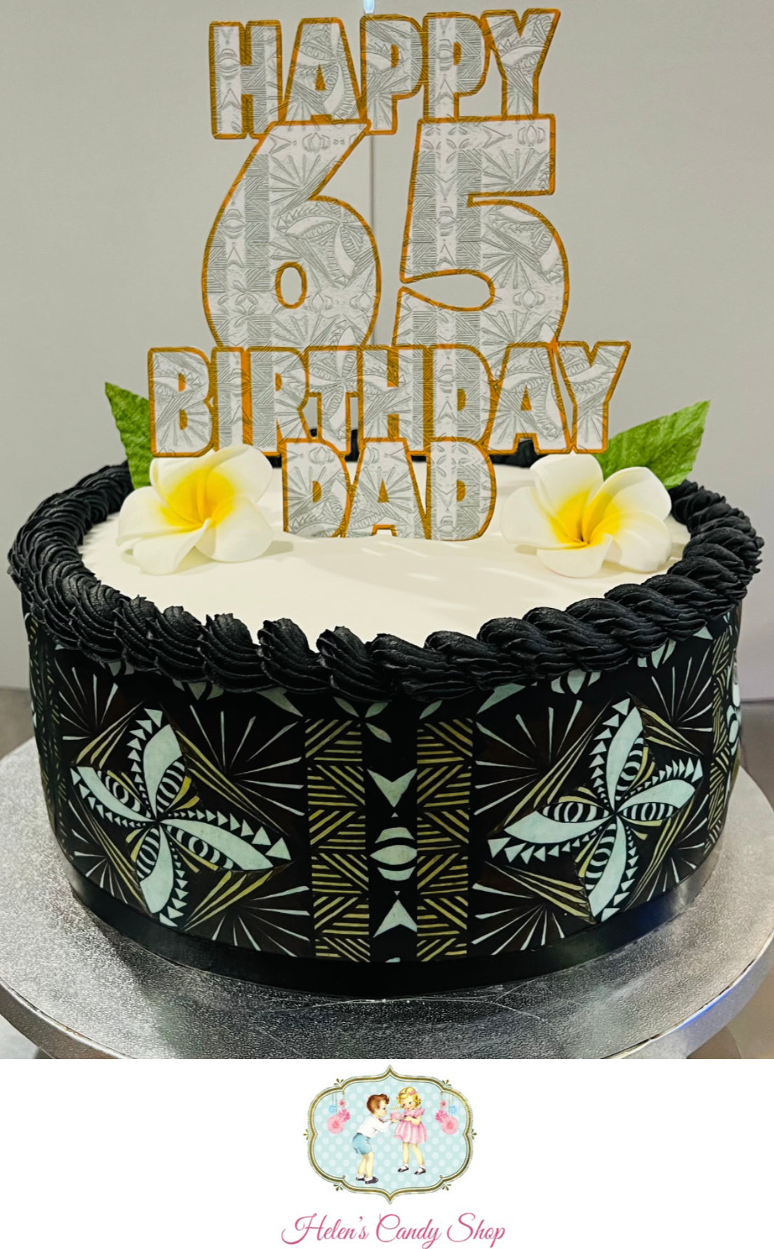 Polynesian Themed Celebration Cake
