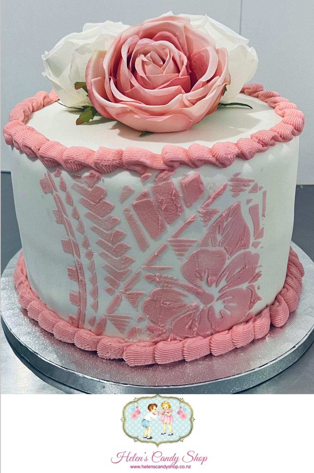 Polynesian Themed Celebration Cake