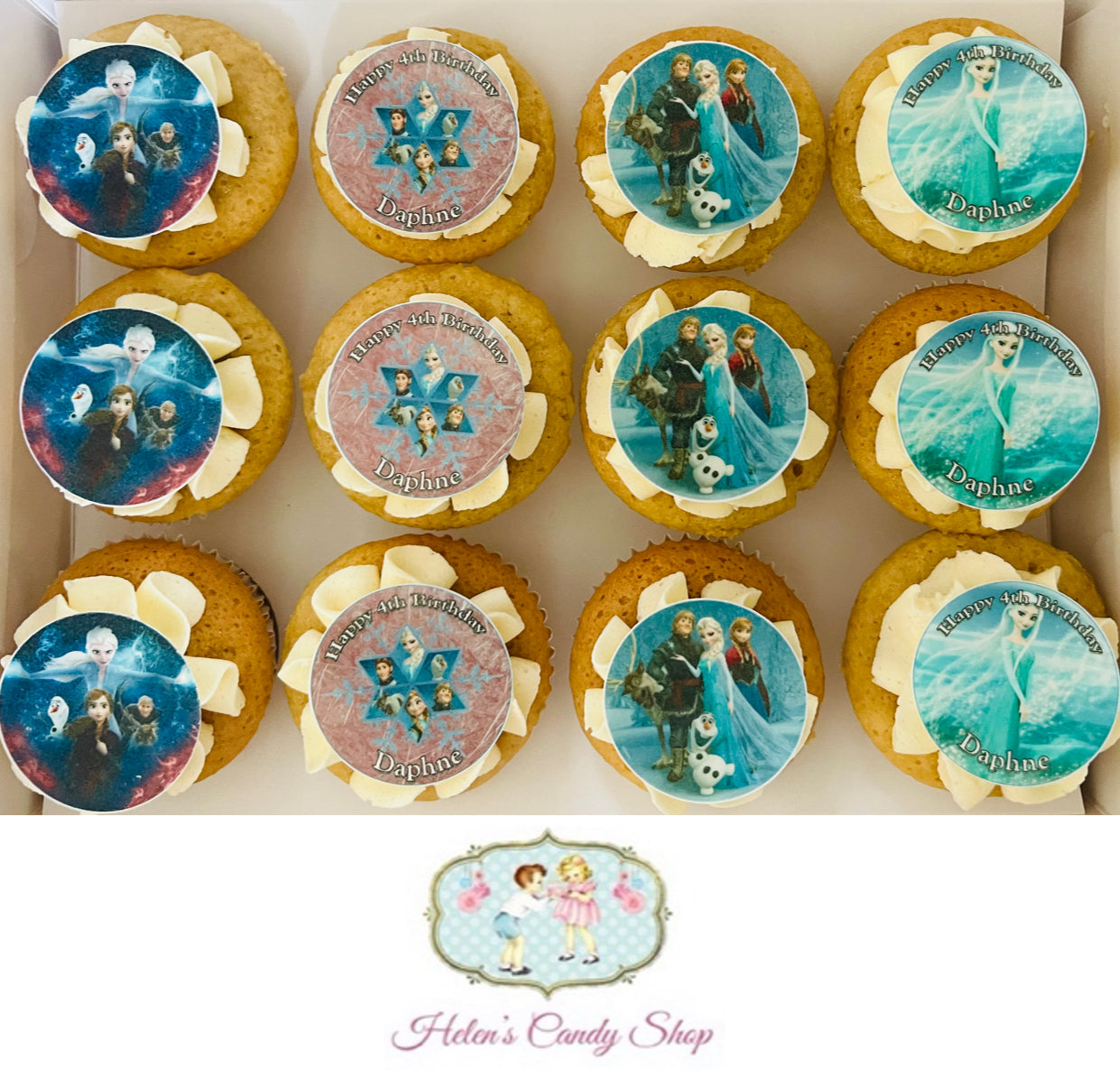 Princess, Barbie & Frozen Themed Celebration Cake