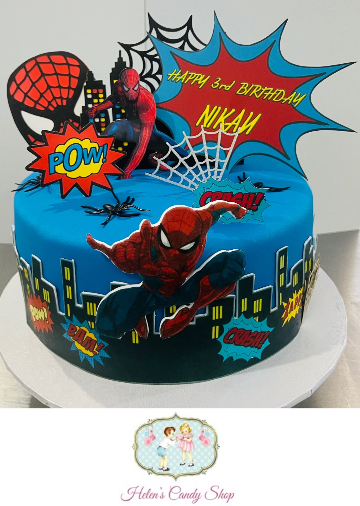 Spider-Man Themed Celebration Cake