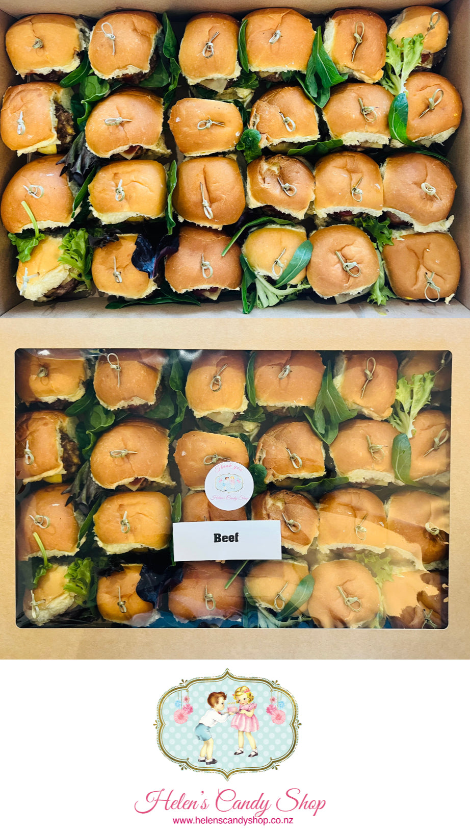 Mini Sliders Platter for 20 people