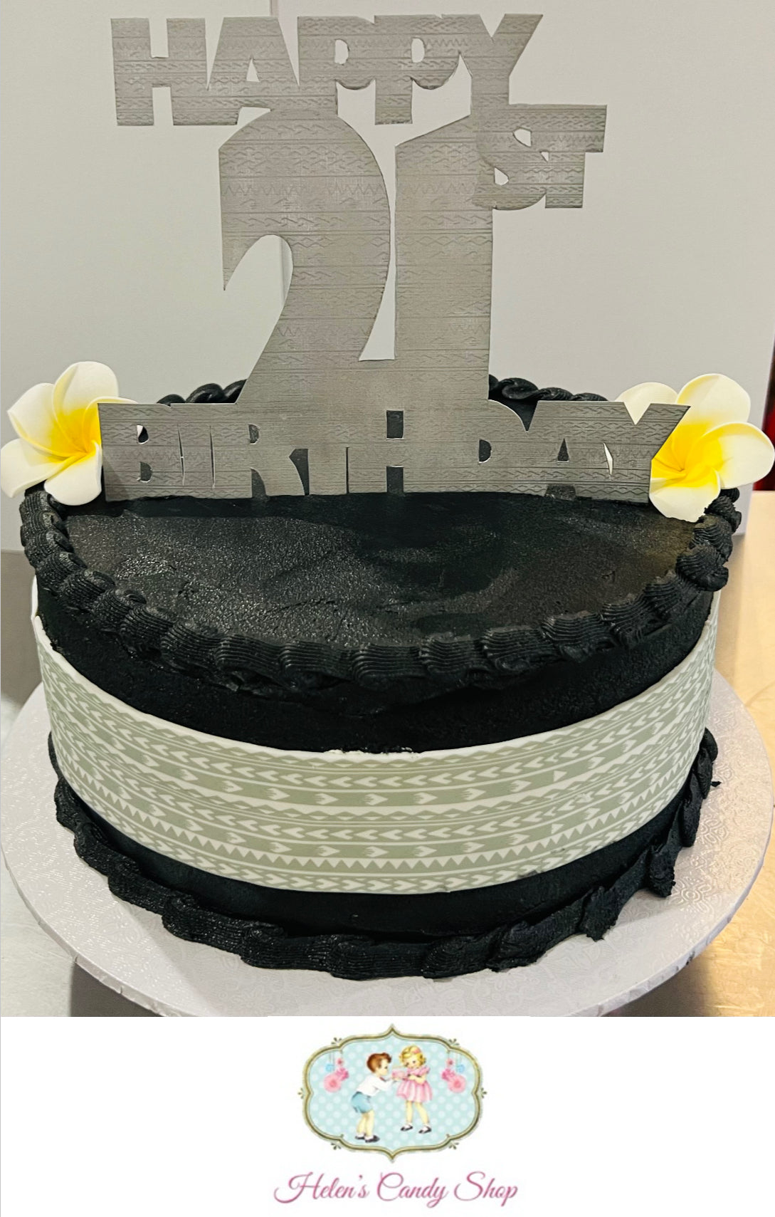 Polynesian Themed Celebration Cake