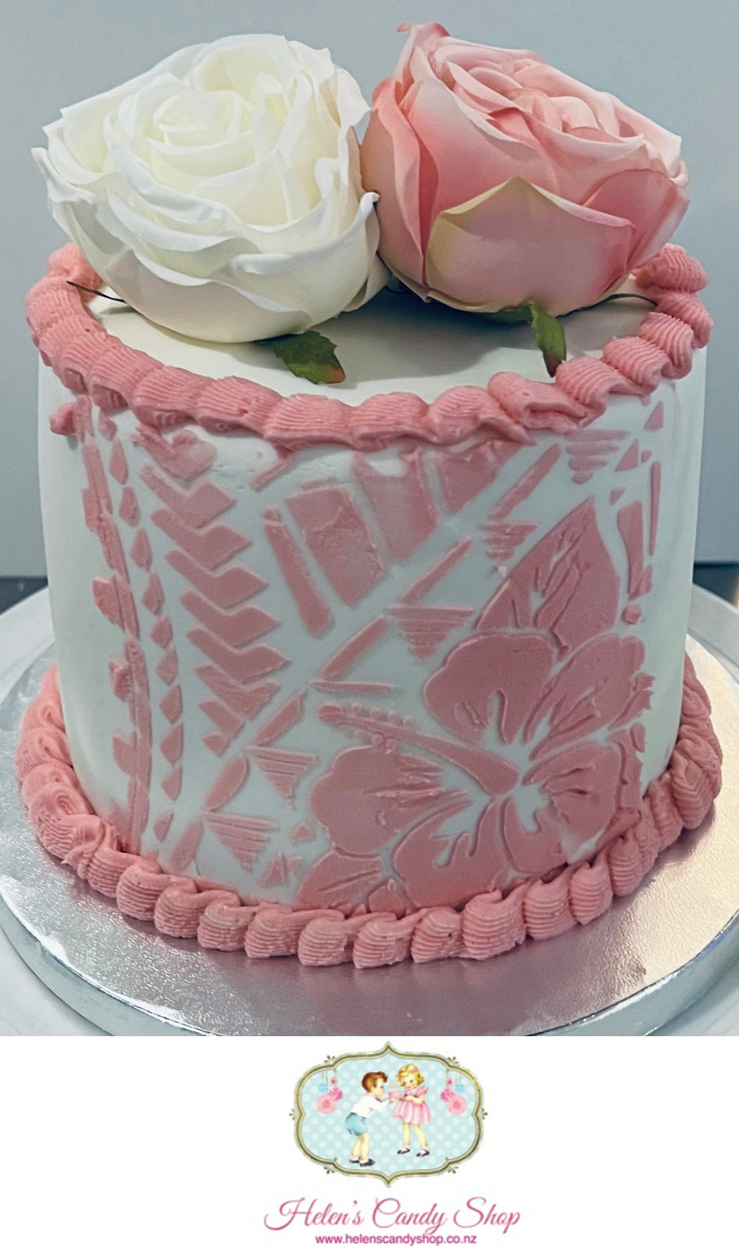 Polynesian Themed Celebration Cake