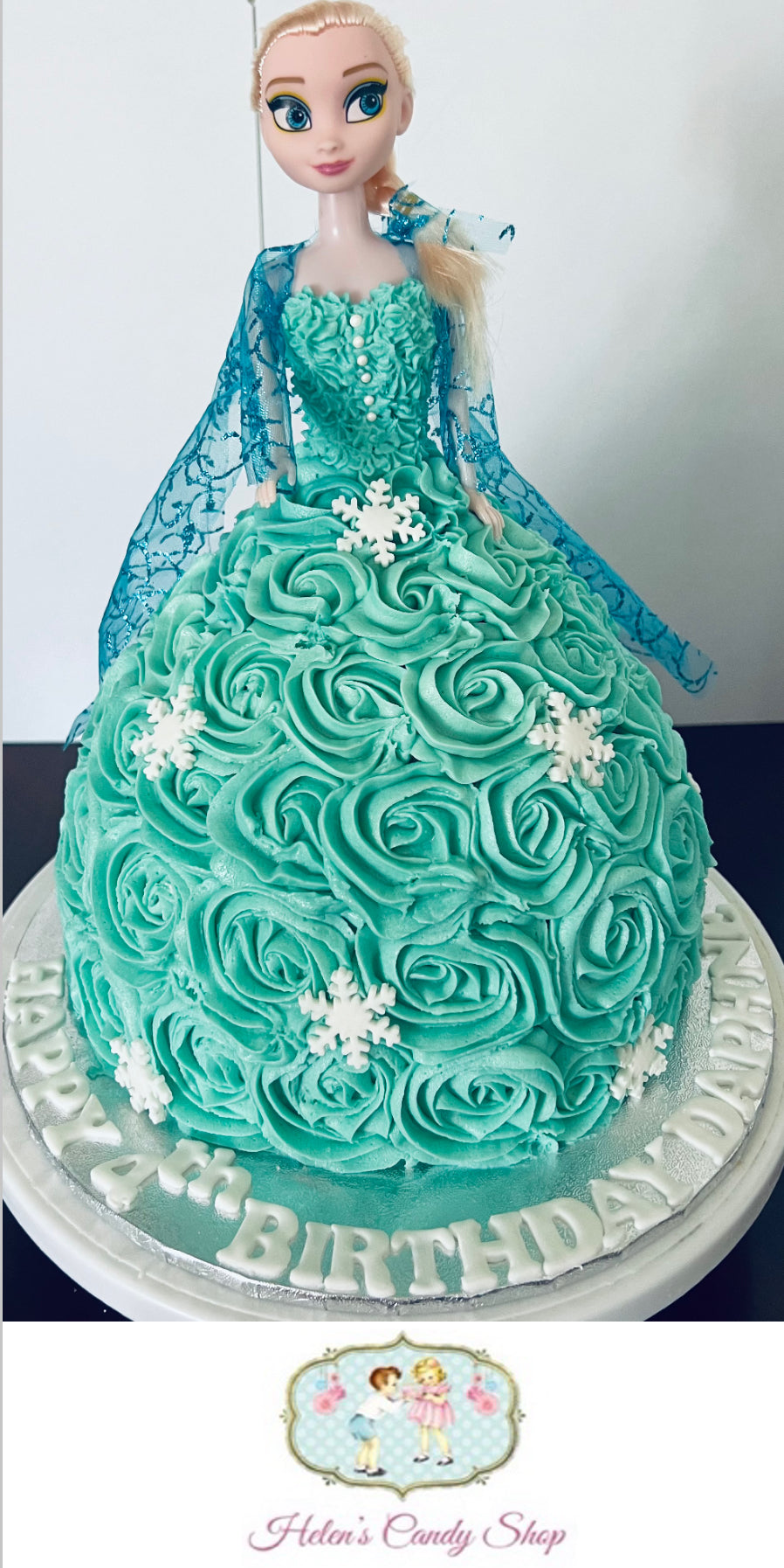 Princess, Barbie & Frozen Themed Celebration Cake