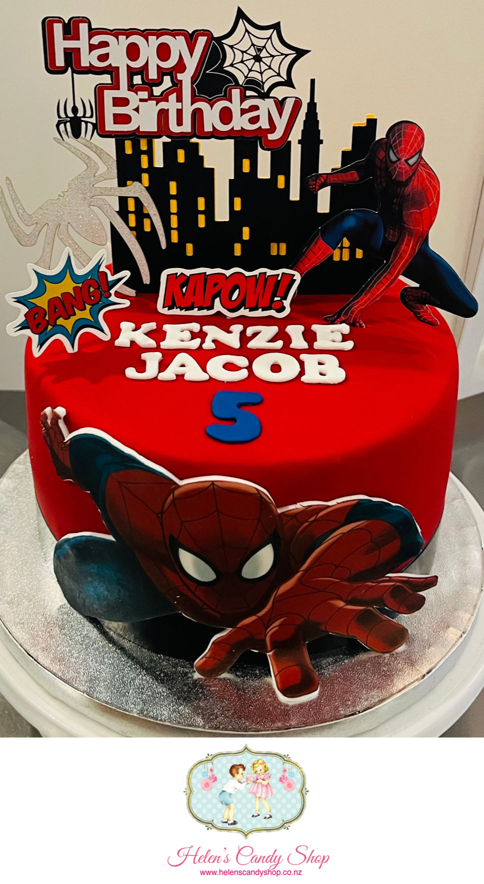 Spider-Man Themed Celebration Cake