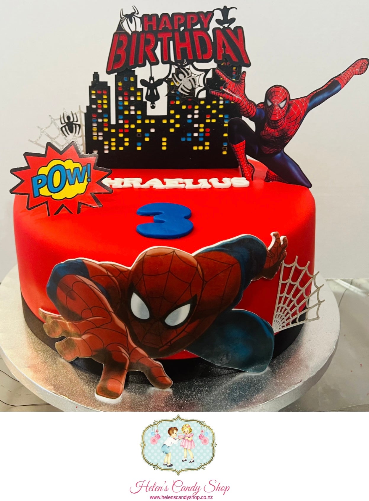 Spider-Man Themed Celebration Cake
