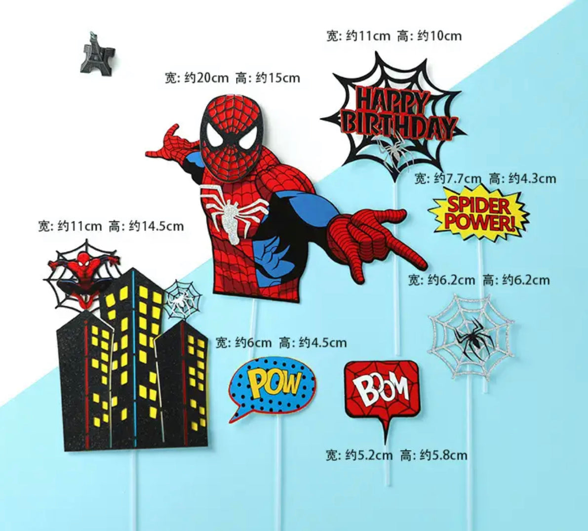 Spider-man & Venom Cake Toppers