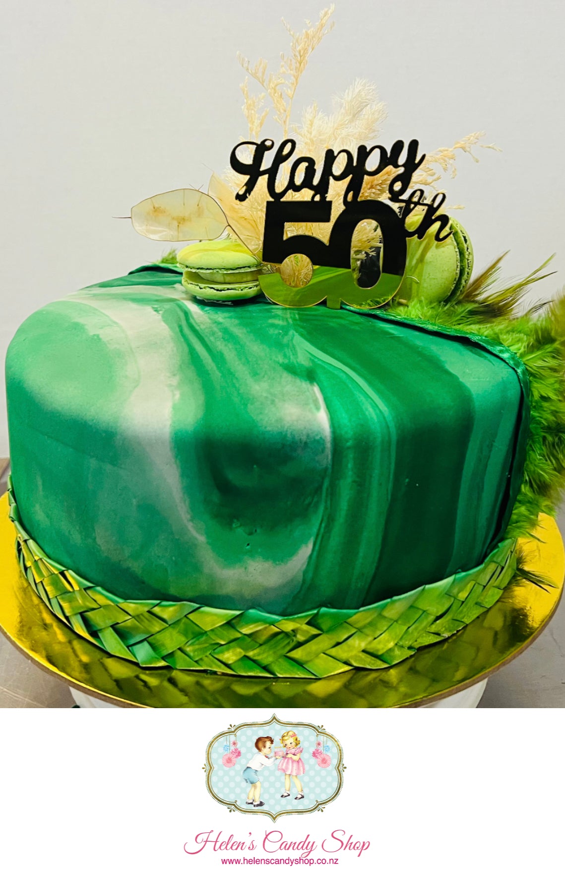 Polynesian Themed Celebration Cake