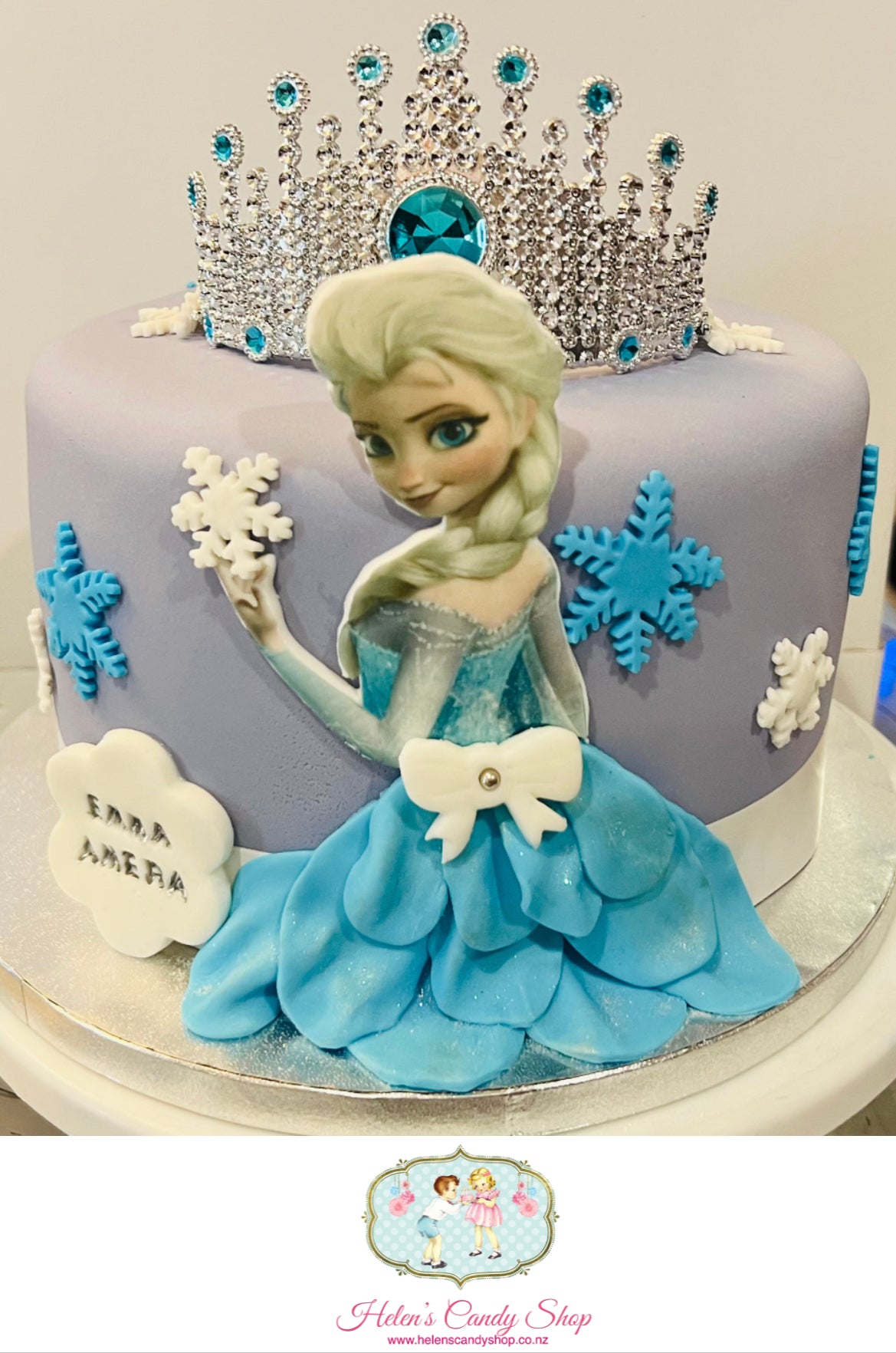 Princess, Barbie & Frozen Themed Celebration Cake