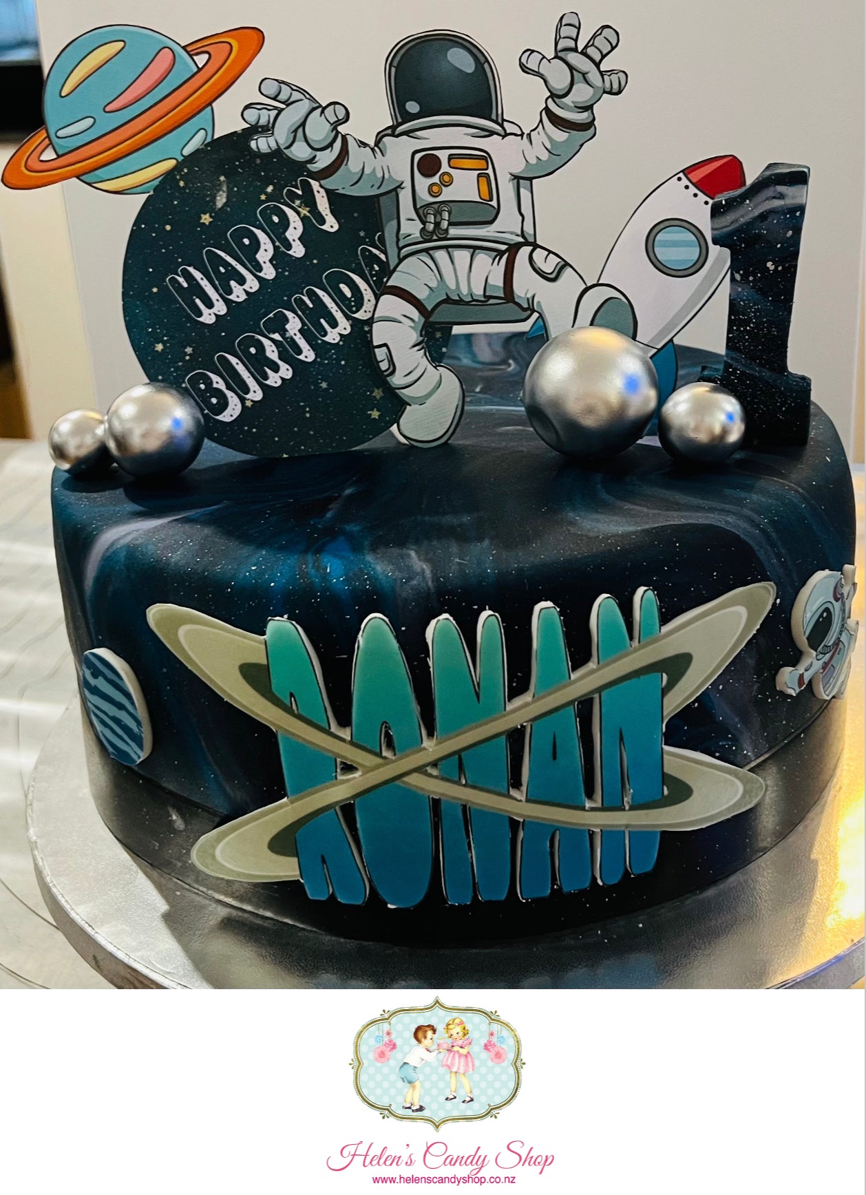 Super Hero & Outer Space Cake