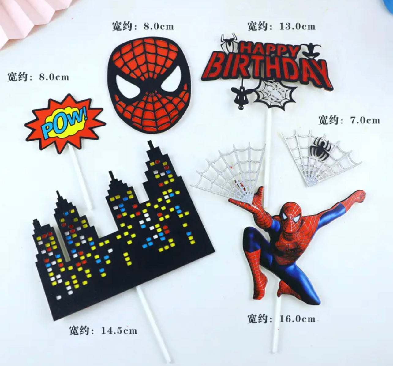 Spider-man & Venom Cake Toppers