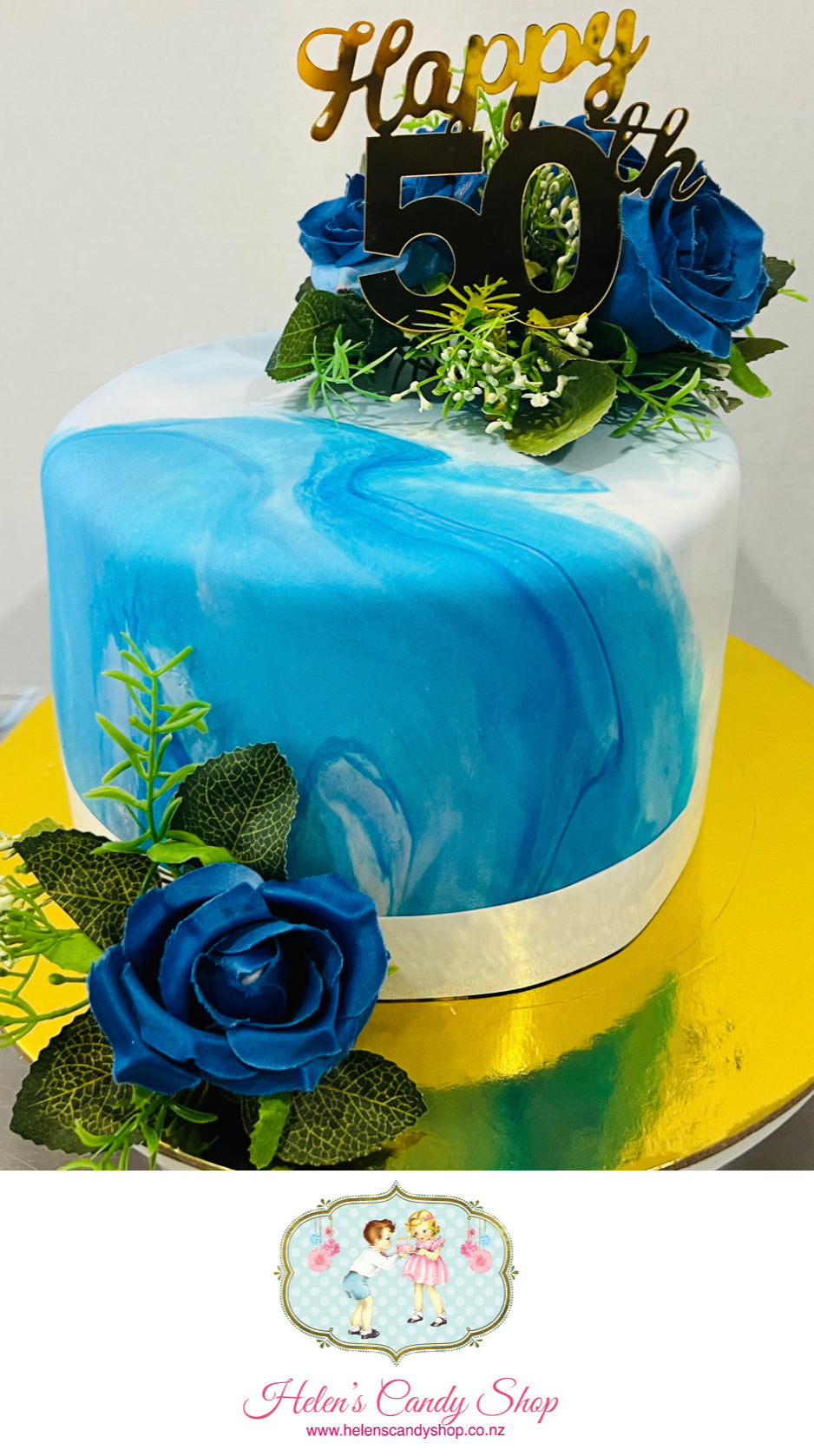 Polynesian Themed Celebration Cake