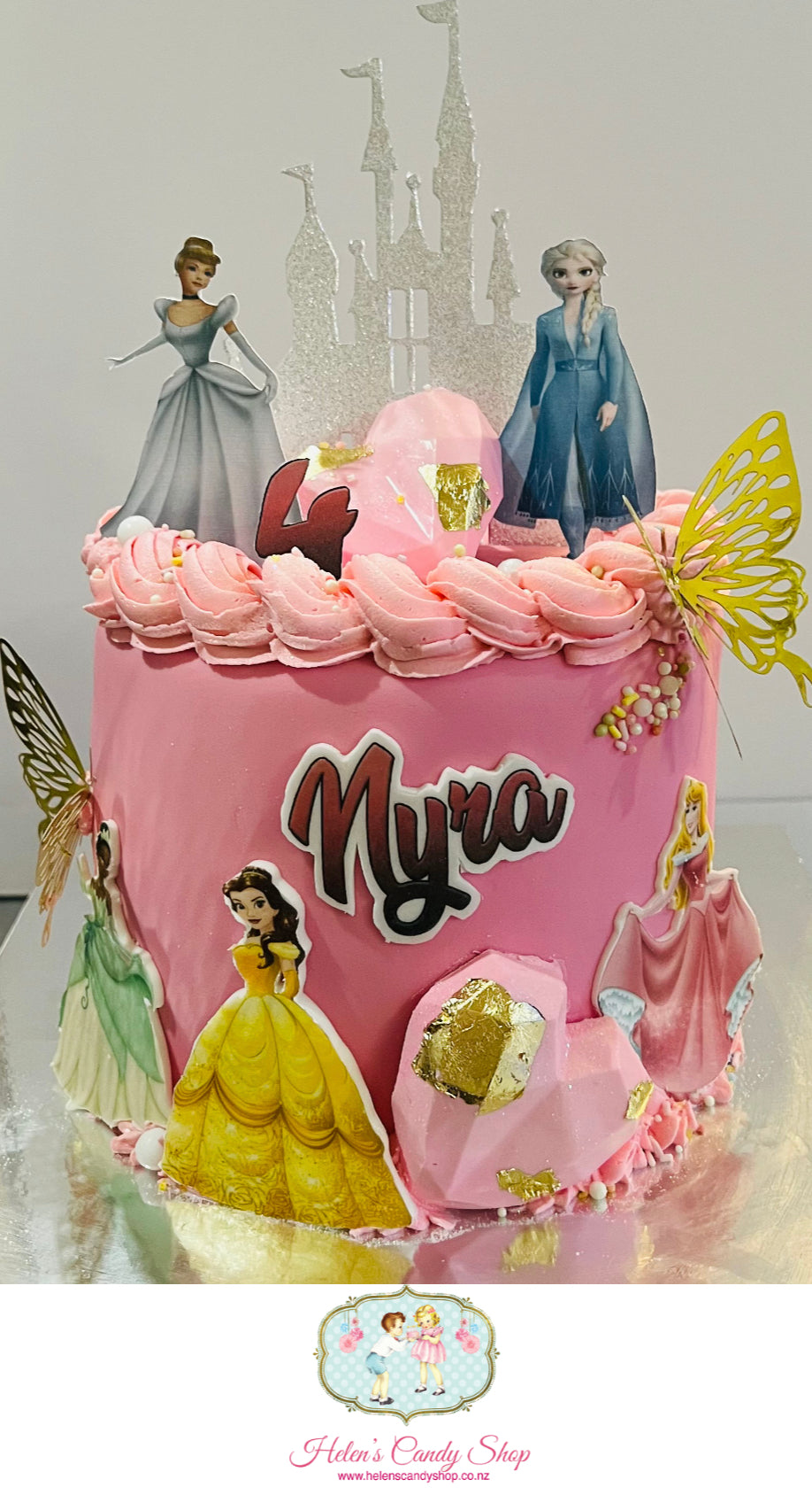 Princess, Barbie & Frozen Themed Celebration Cake