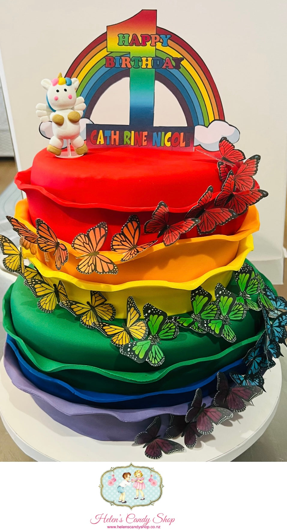 Unicorn, Bees, Butterfly & Fairy Themed Celebration Cakes