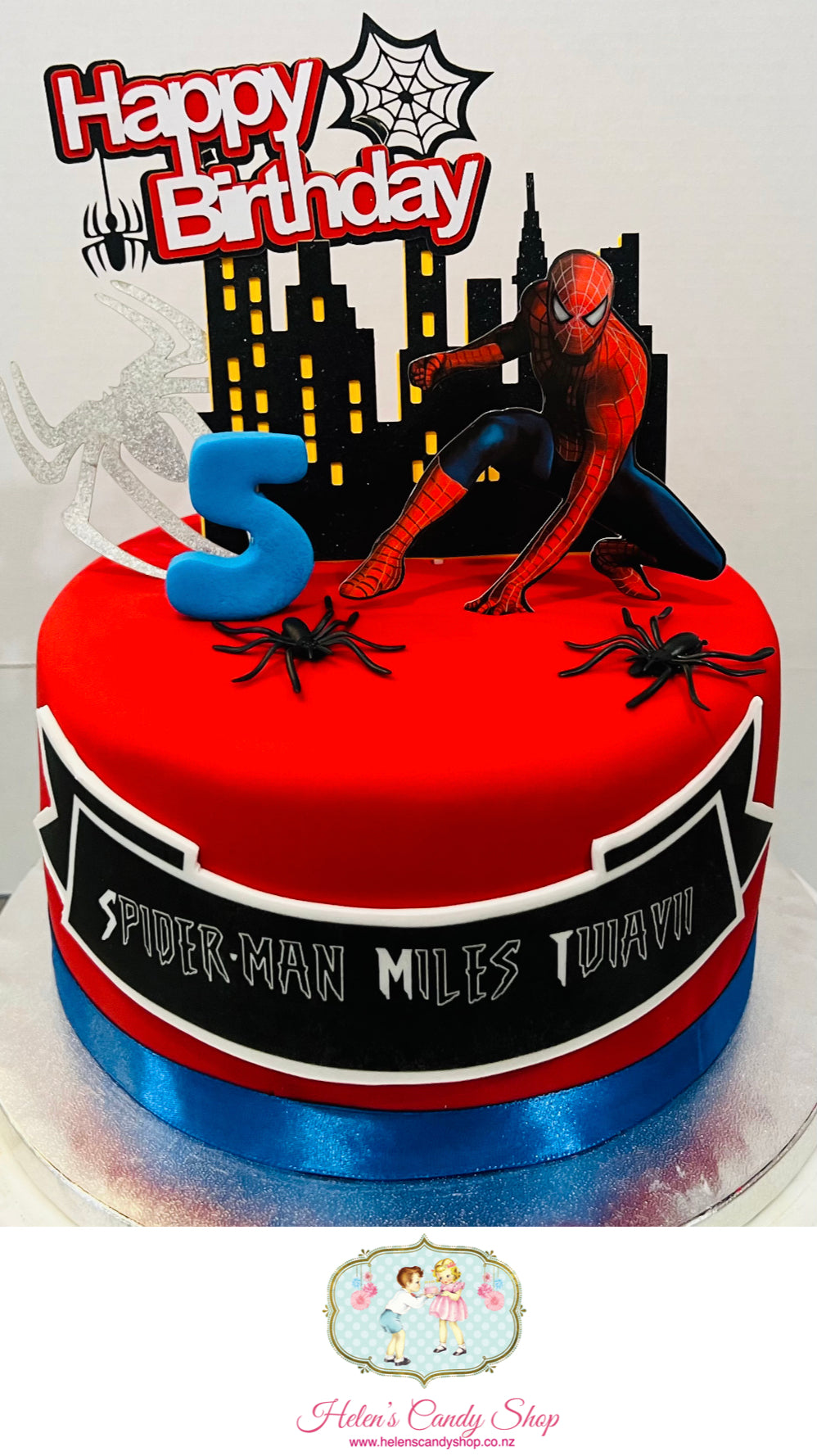 Spider-Man Themed Celebration Cake
