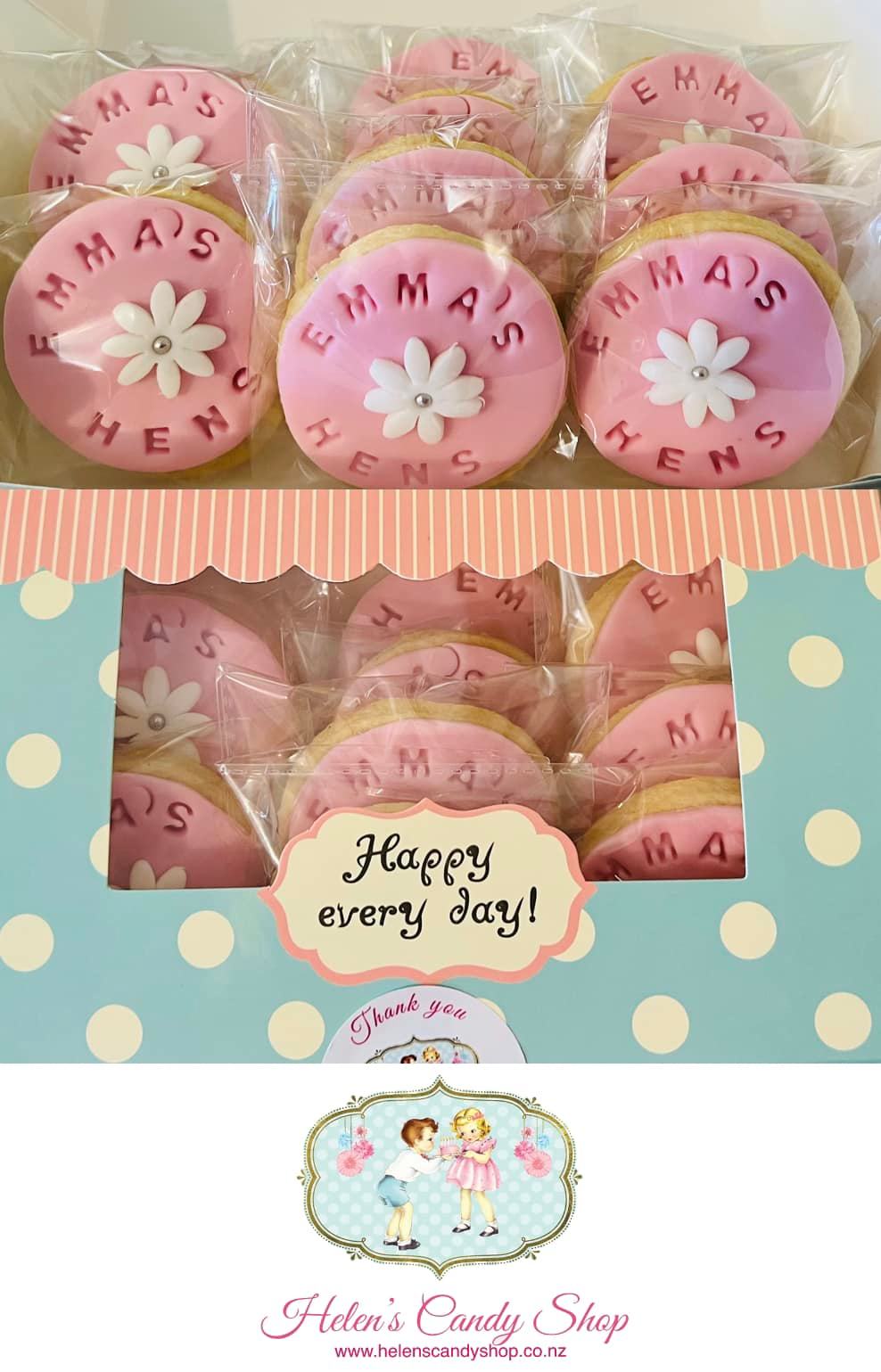 Customised Vanilla Sugar Cookies Individually Wrapped