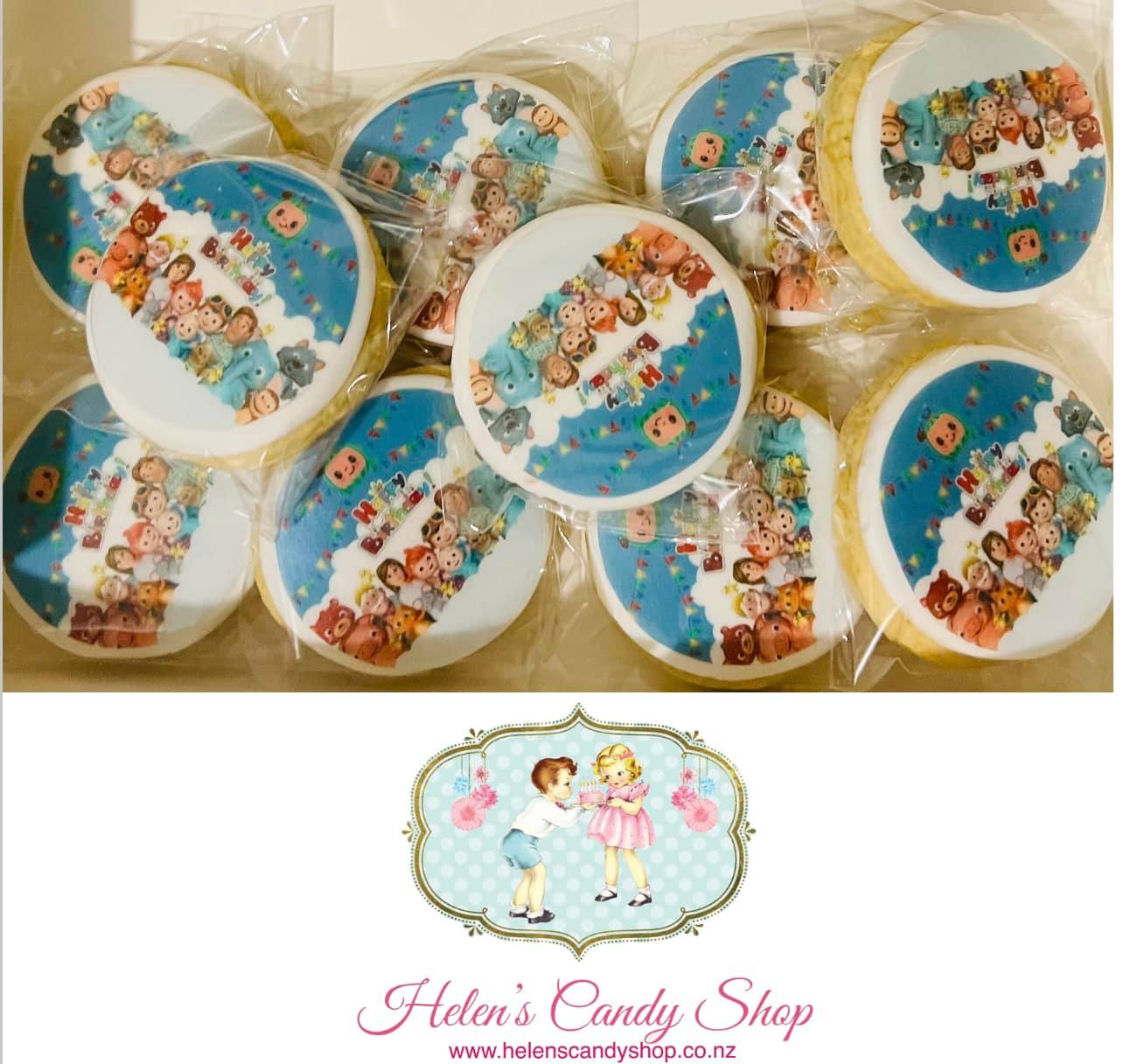 Customised Vanilla Sugar Cookies Individually Wrapped