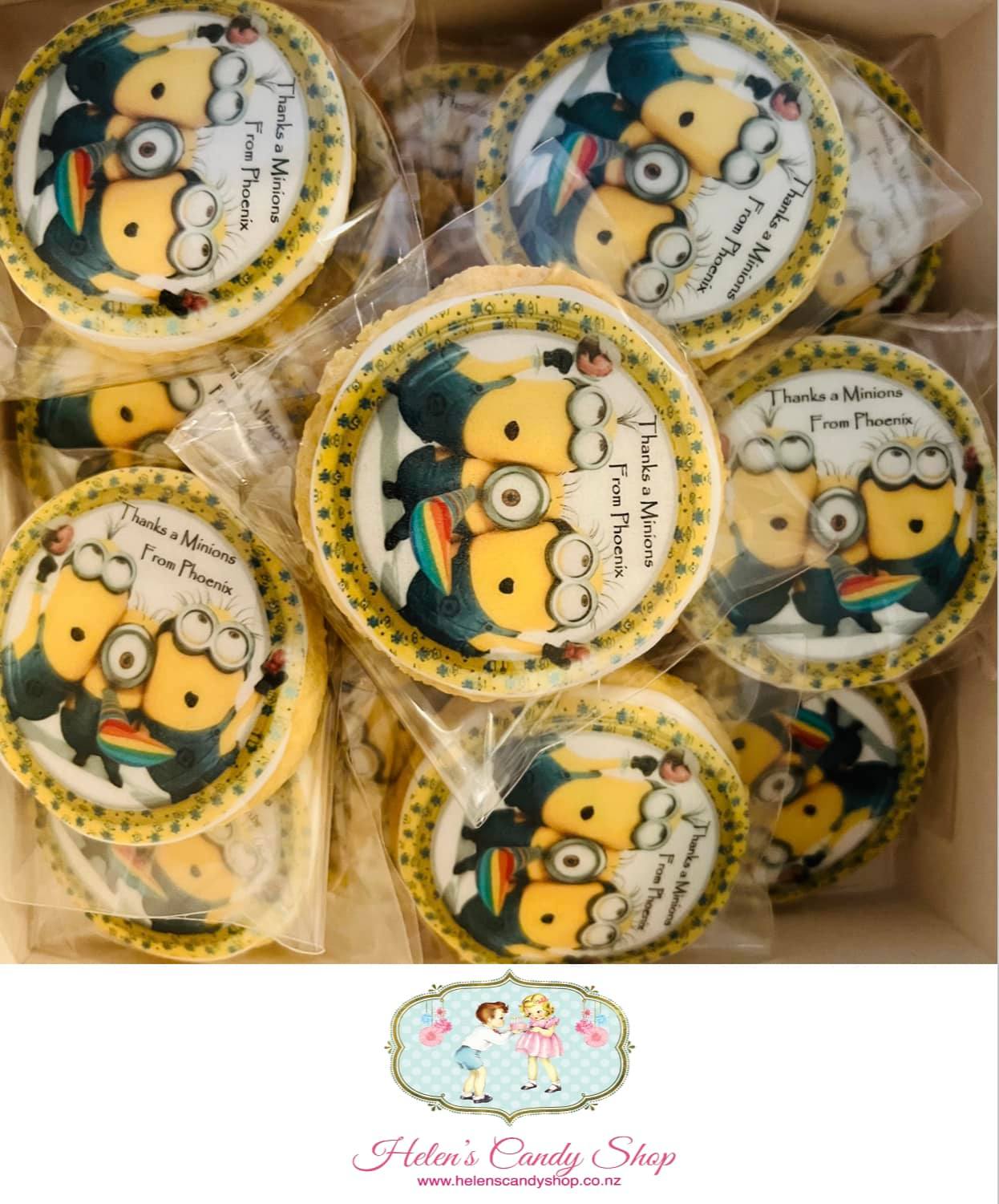 Customised Vanilla Sugar Cookies Individually Wrapped