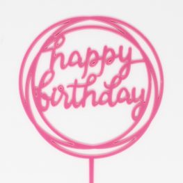 3D Butterflies & Happy Birtday Acrylic Cake Toppers