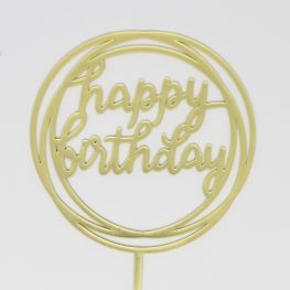 3D Butterflies & Happy Birtday Acrylic Cake Toppers
