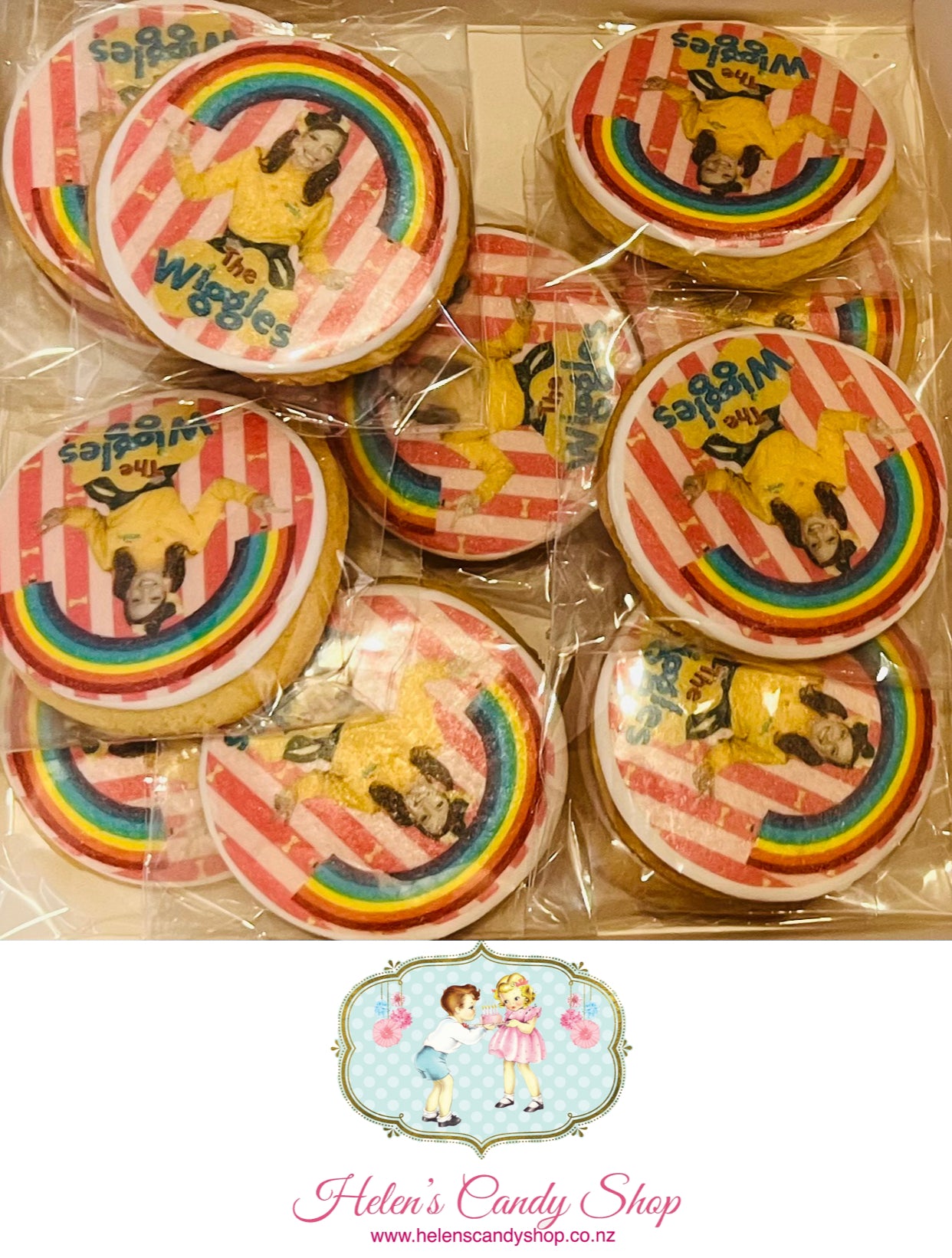 Customised Vanilla Sugar Cookies Individually Wrapped