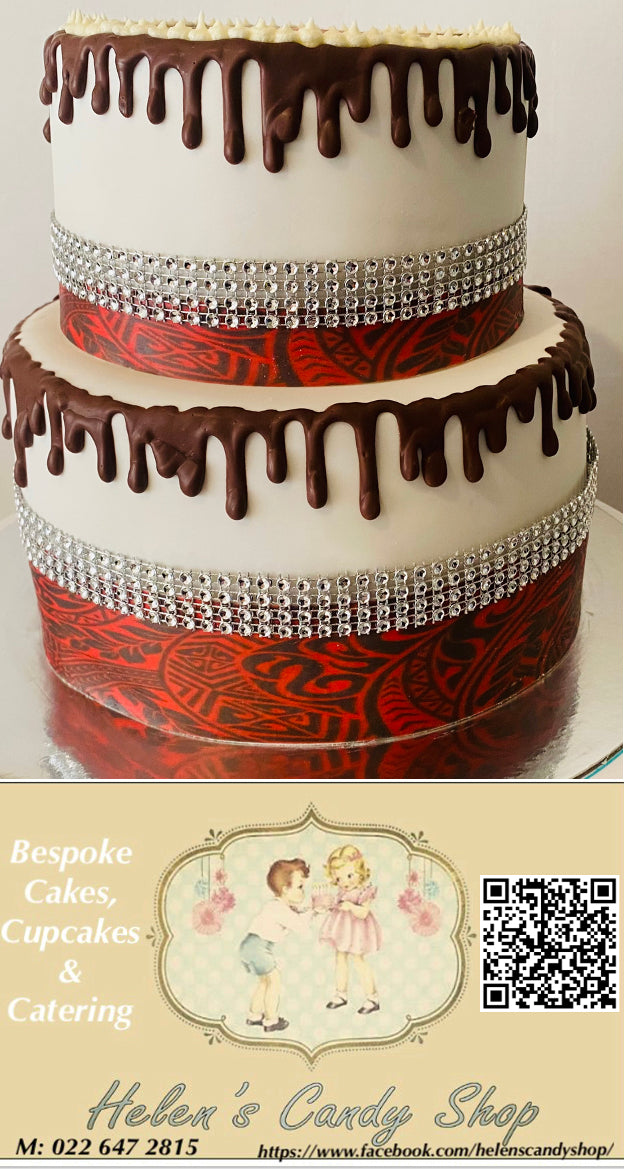 Polynesian Themed Celebration Cake